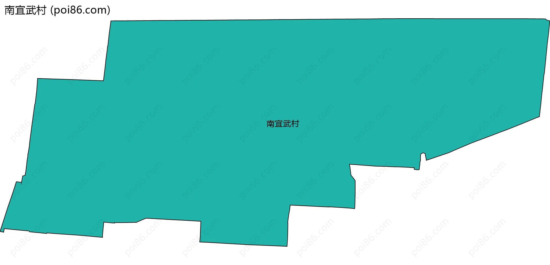 南宜武村边界地图