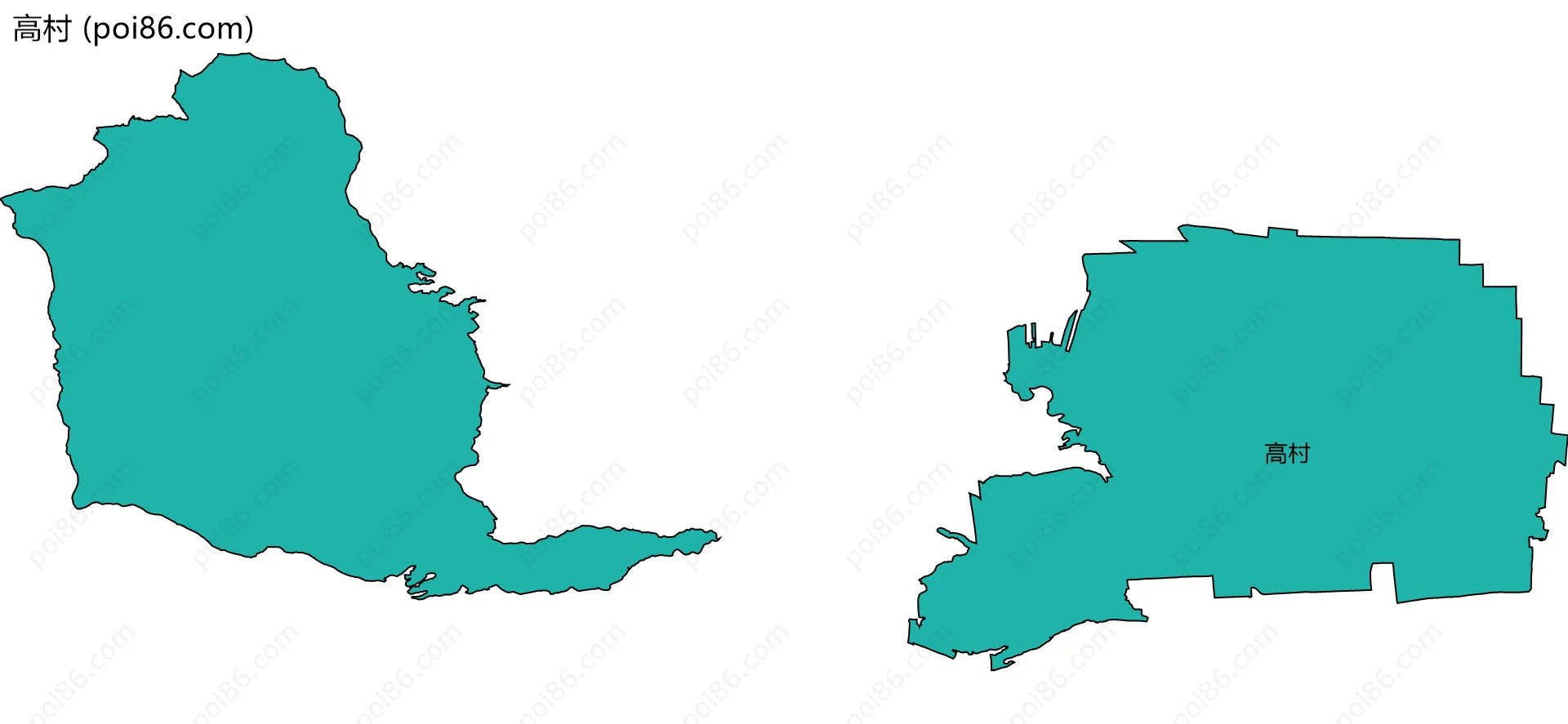 高村边界地图