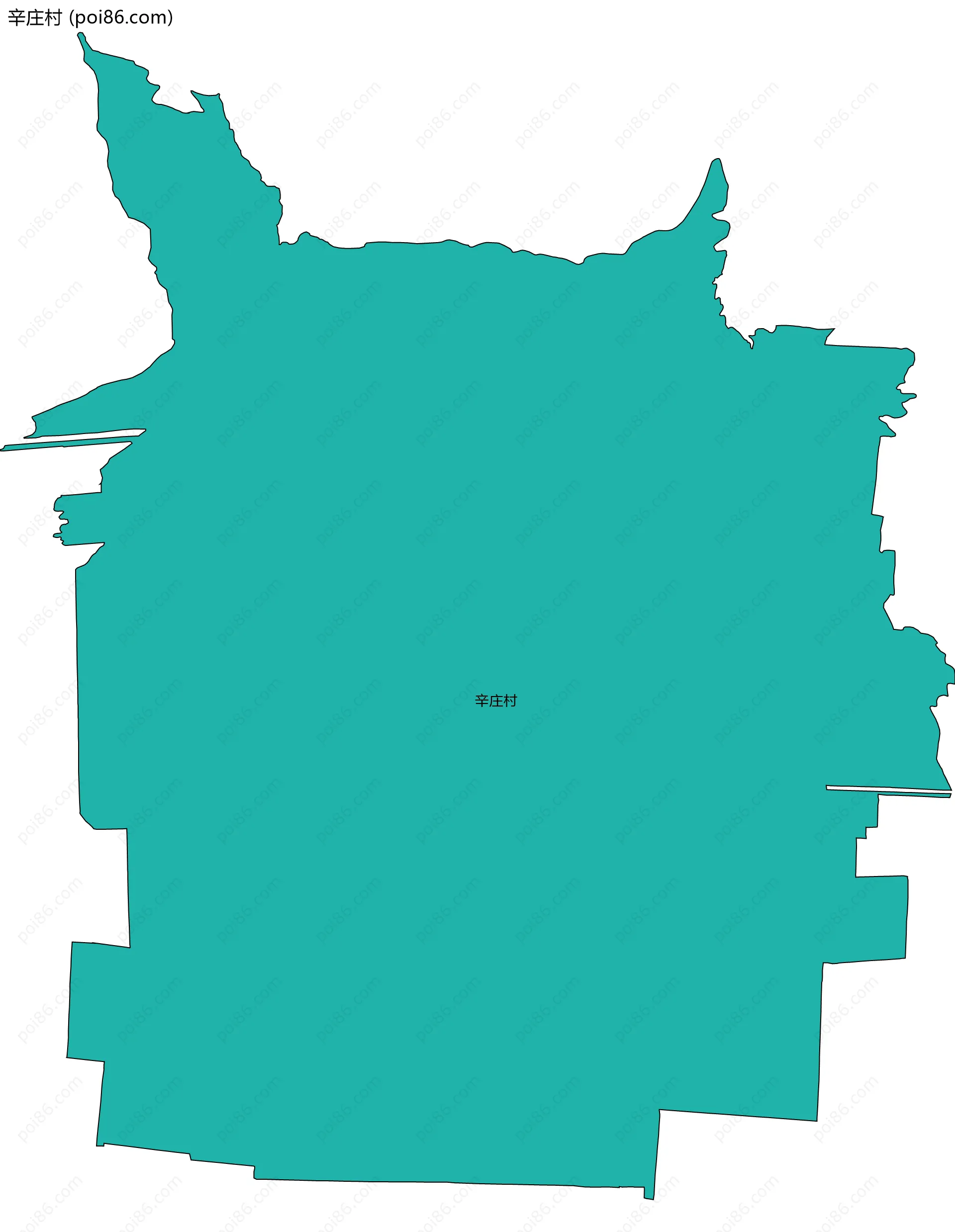 辛庄村边界地图