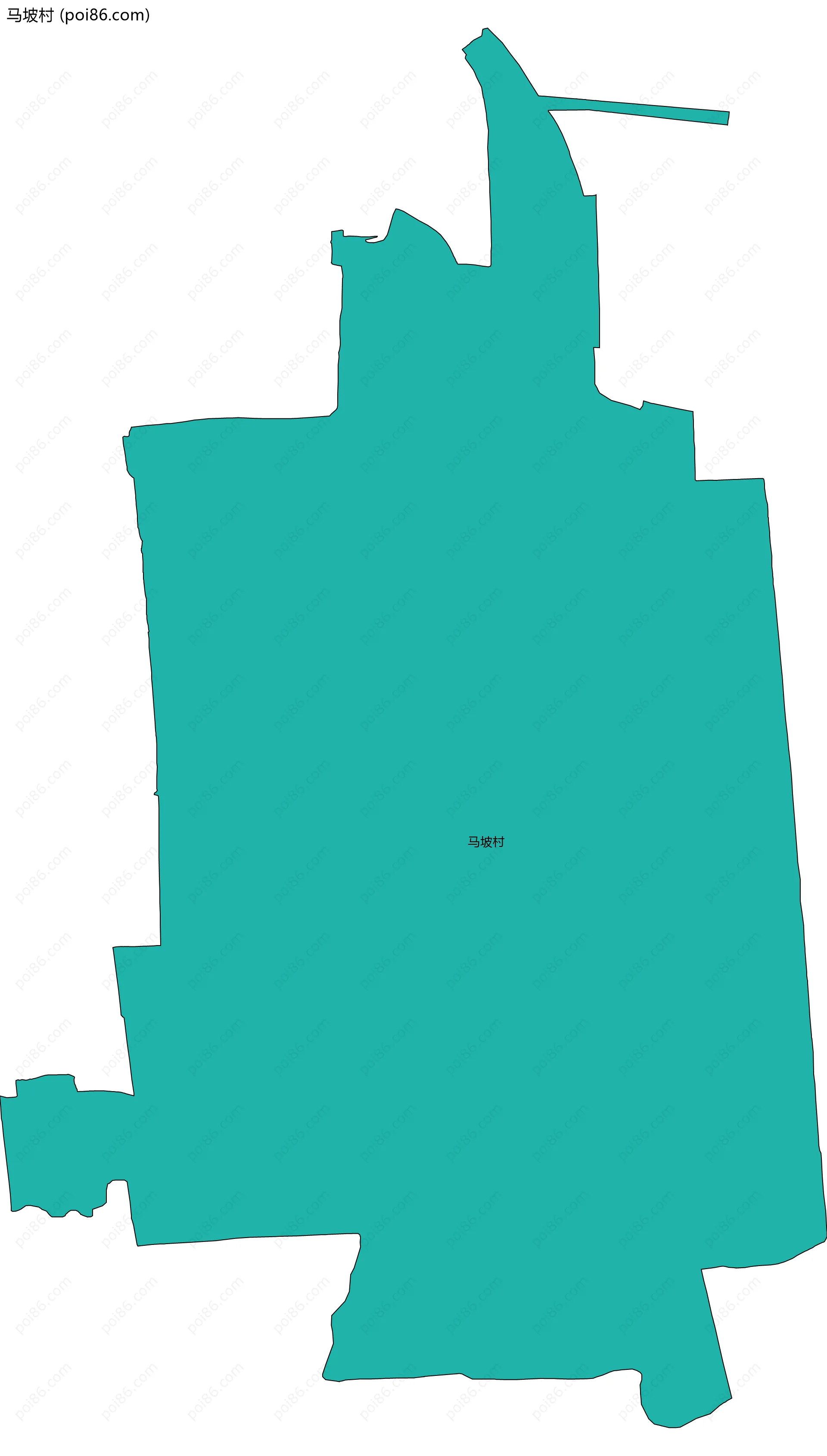 马坡村边界地图