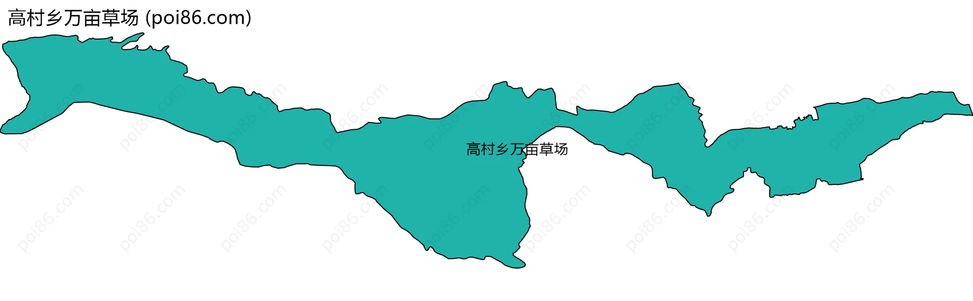 高村乡万亩草场边界地图