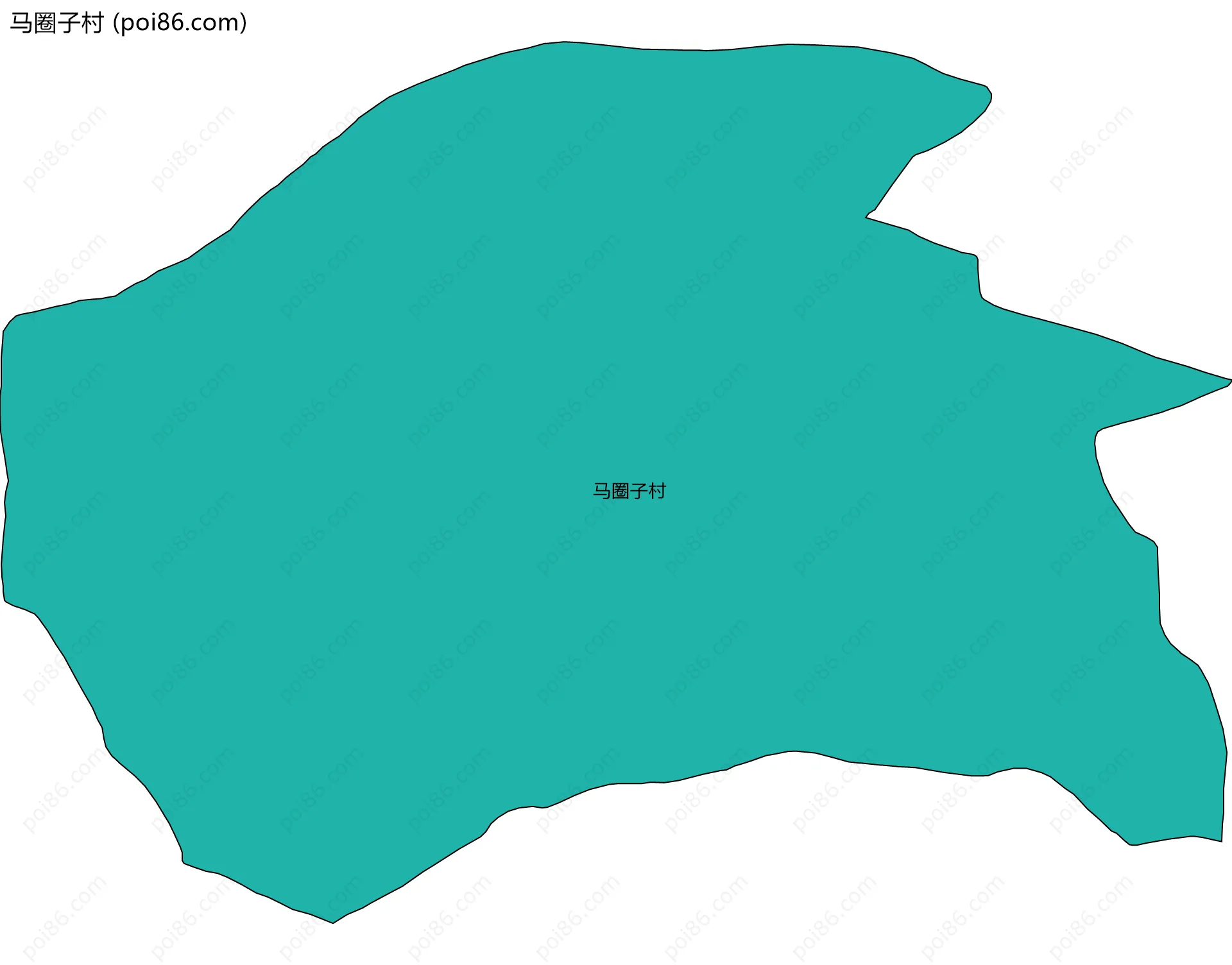 马圈子村边界地图