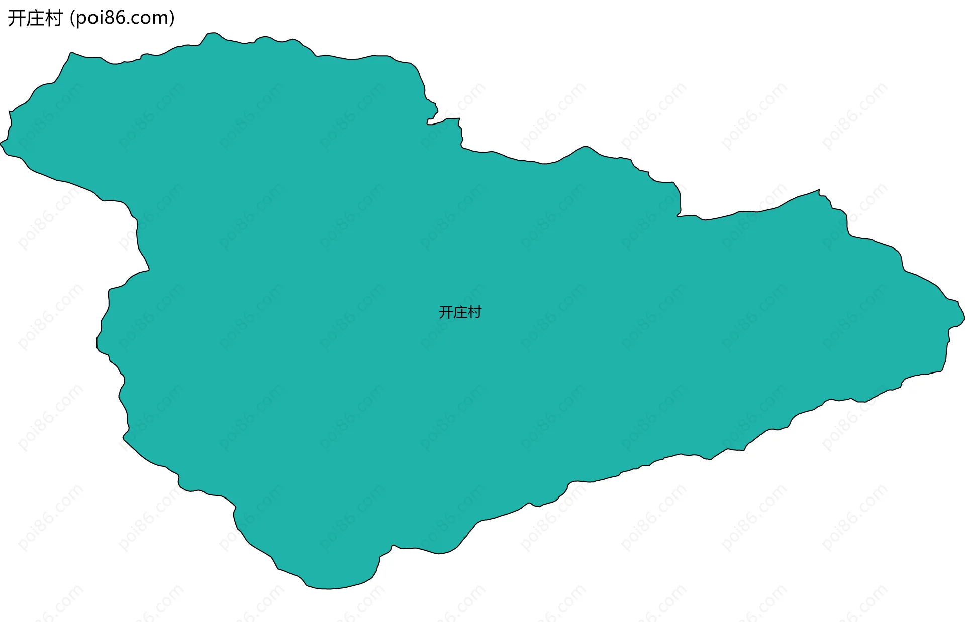 开庄村边界地图