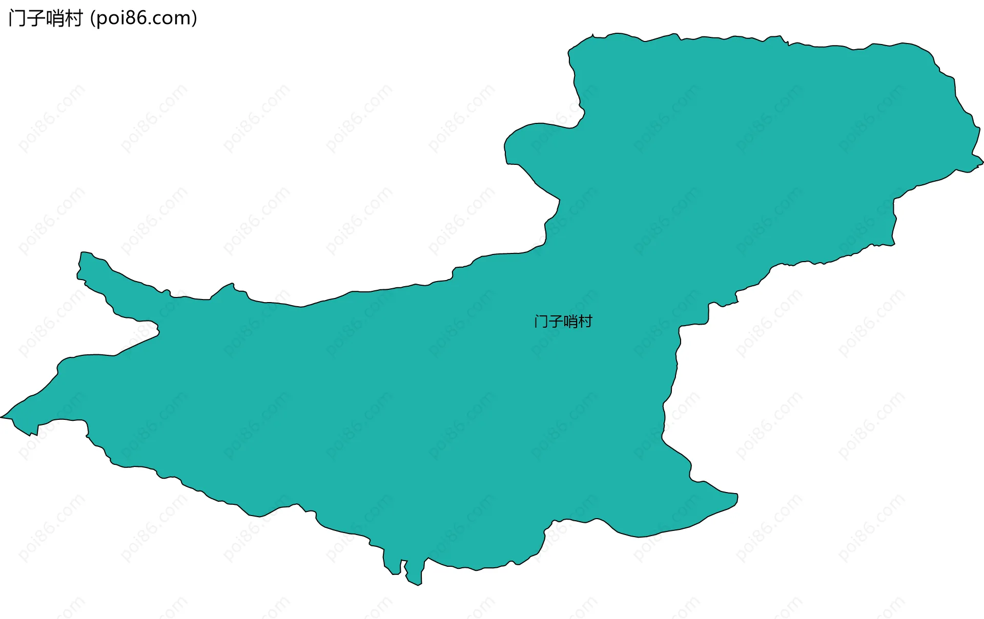 门子哨村边界地图
