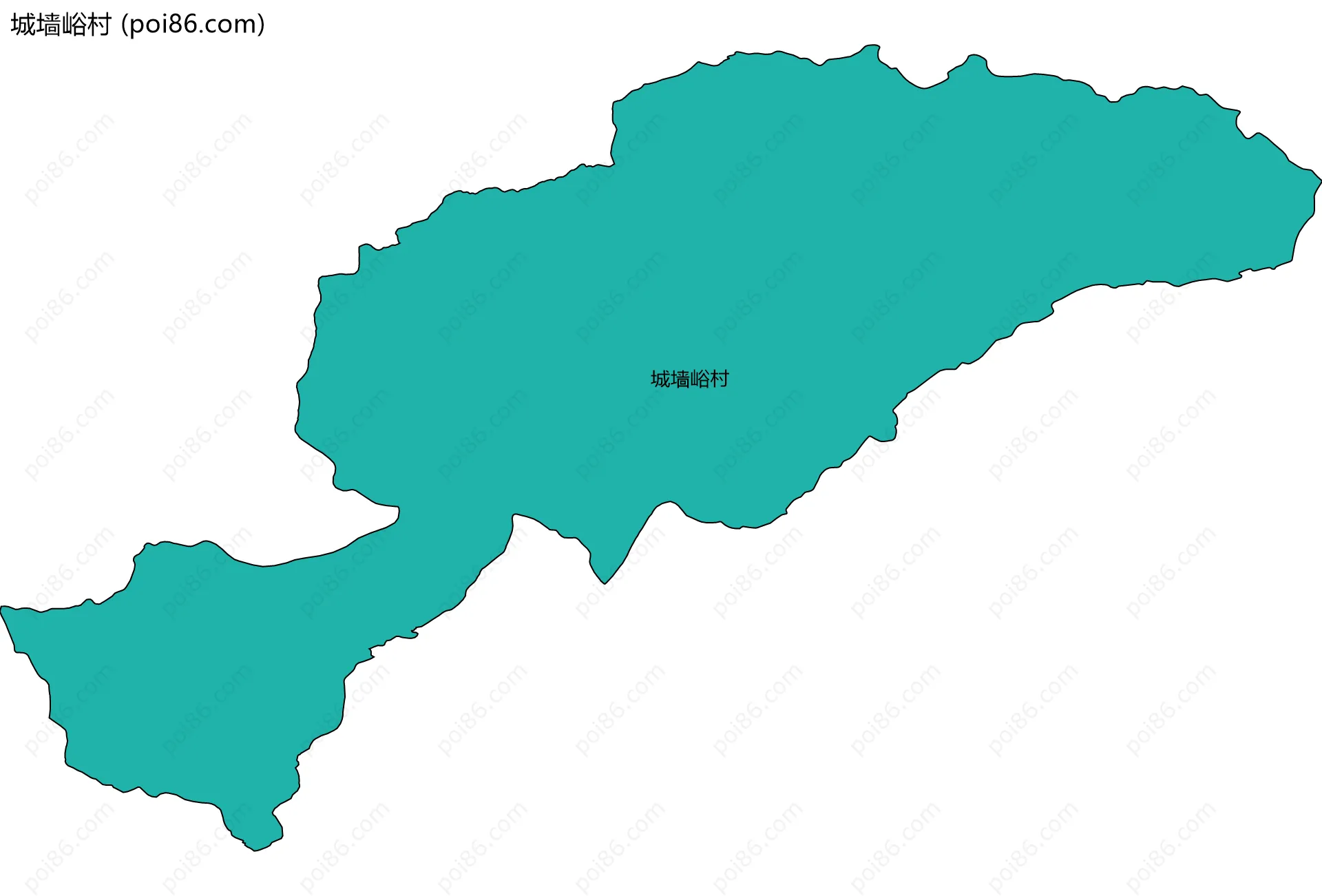 城墙峪村边界地图