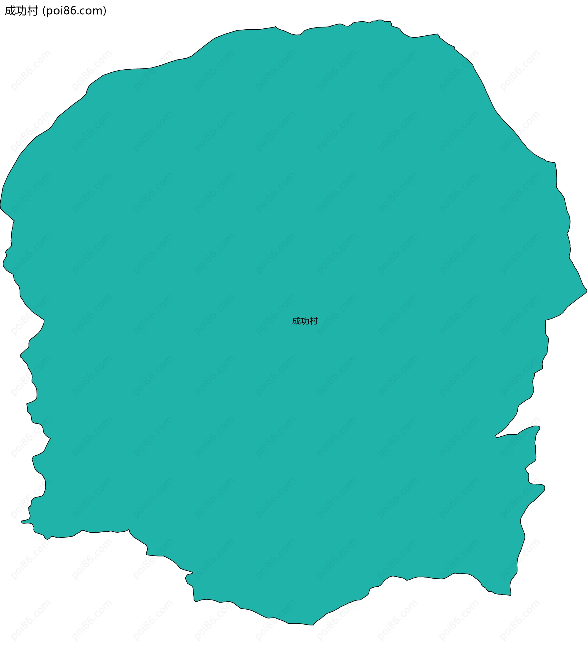 成功村边界地图