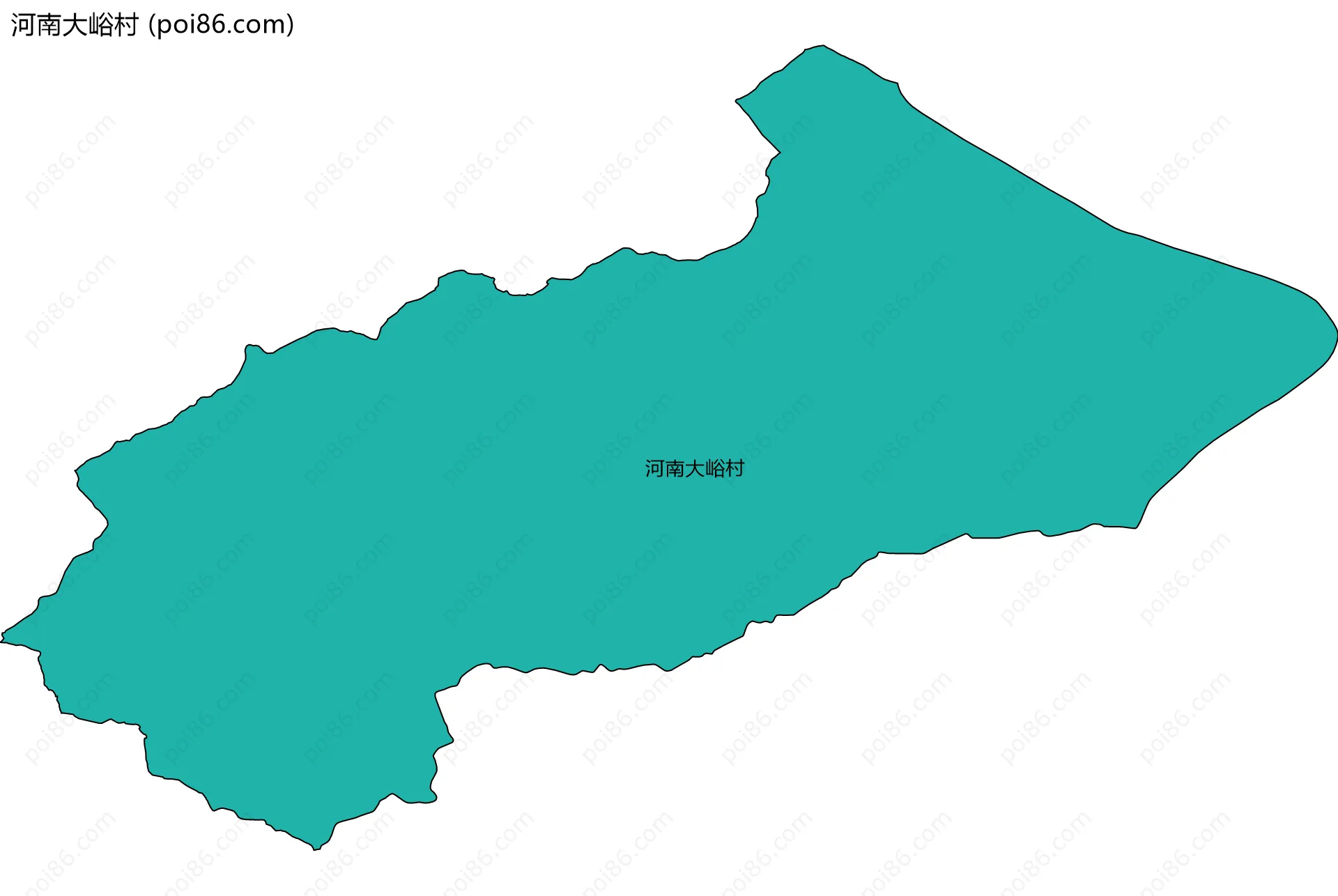 河南大峪村边界地图