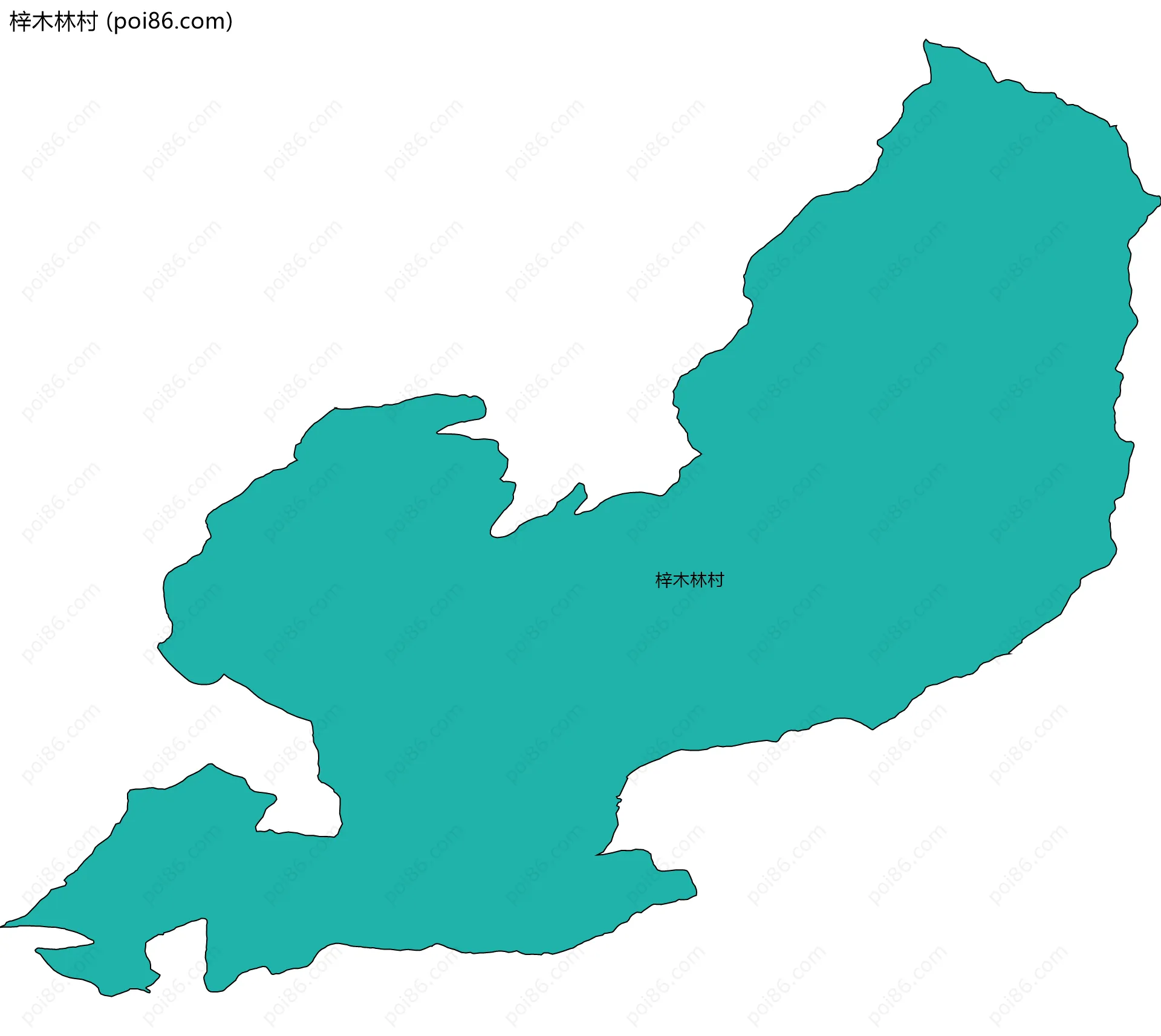 梓木林村边界地图