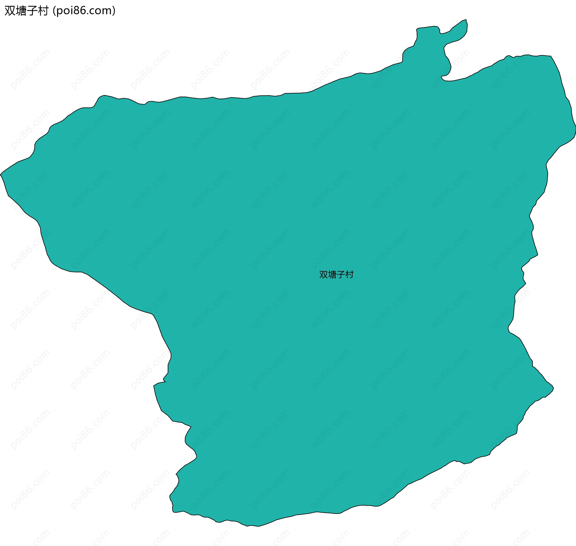 双塘子村边界地图