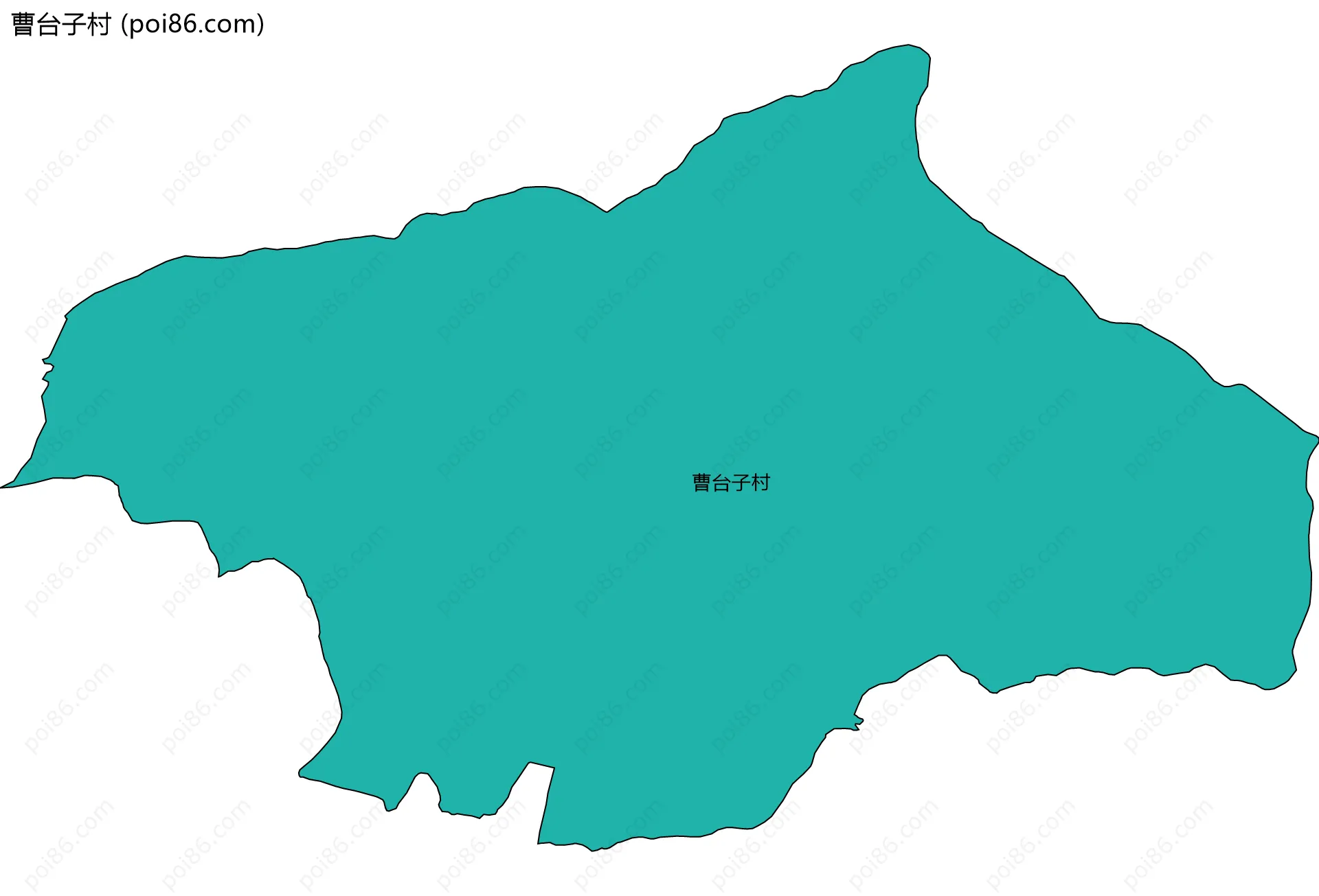 曹台子村边界地图