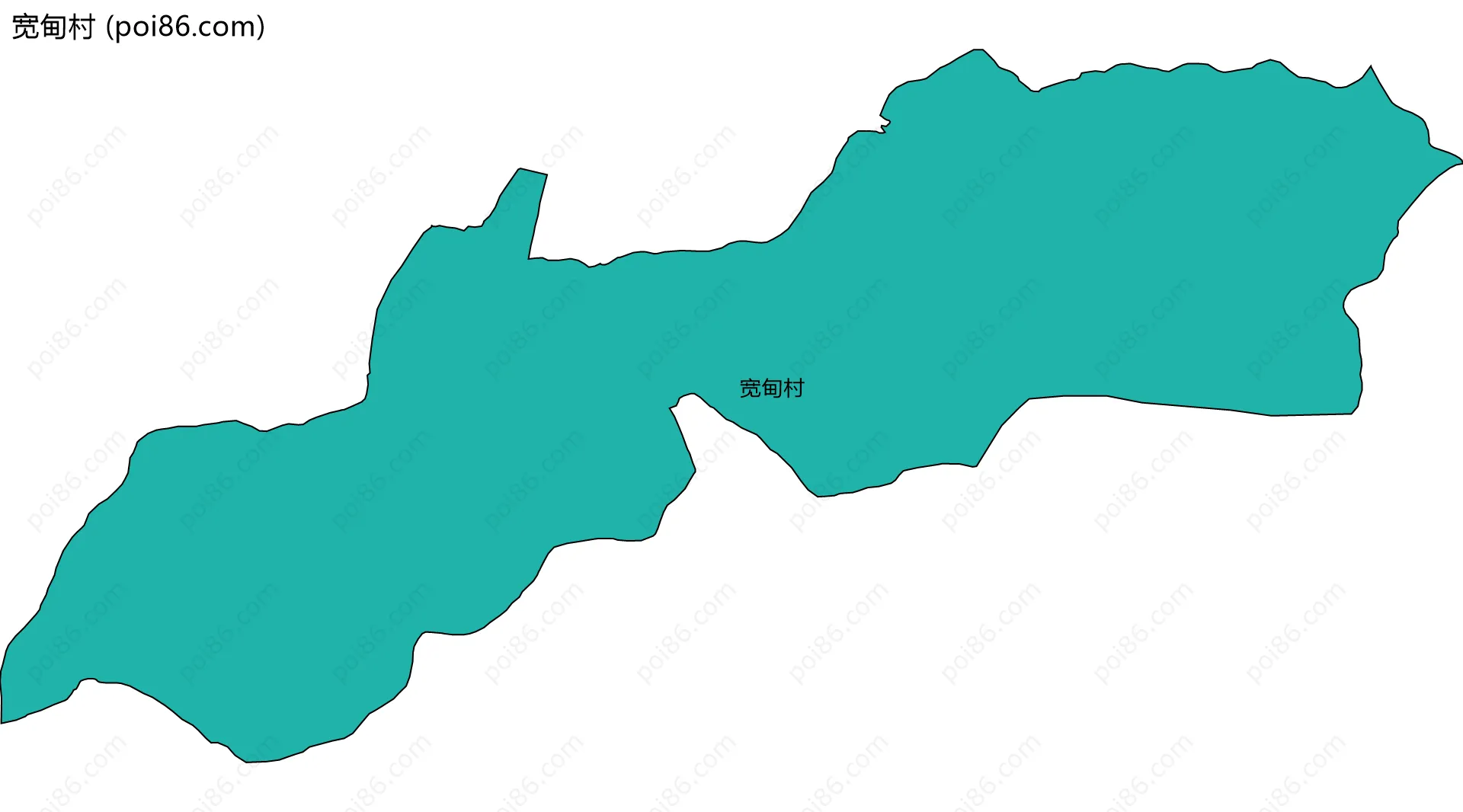 宽甸村边界地图