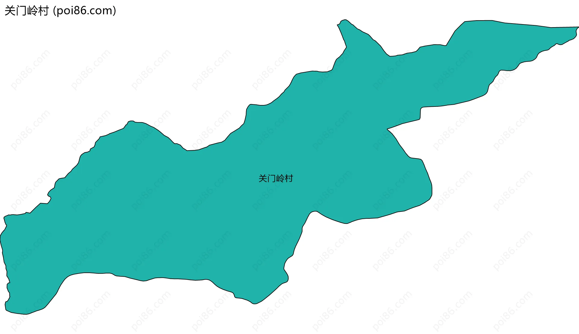 关门岭村边界地图