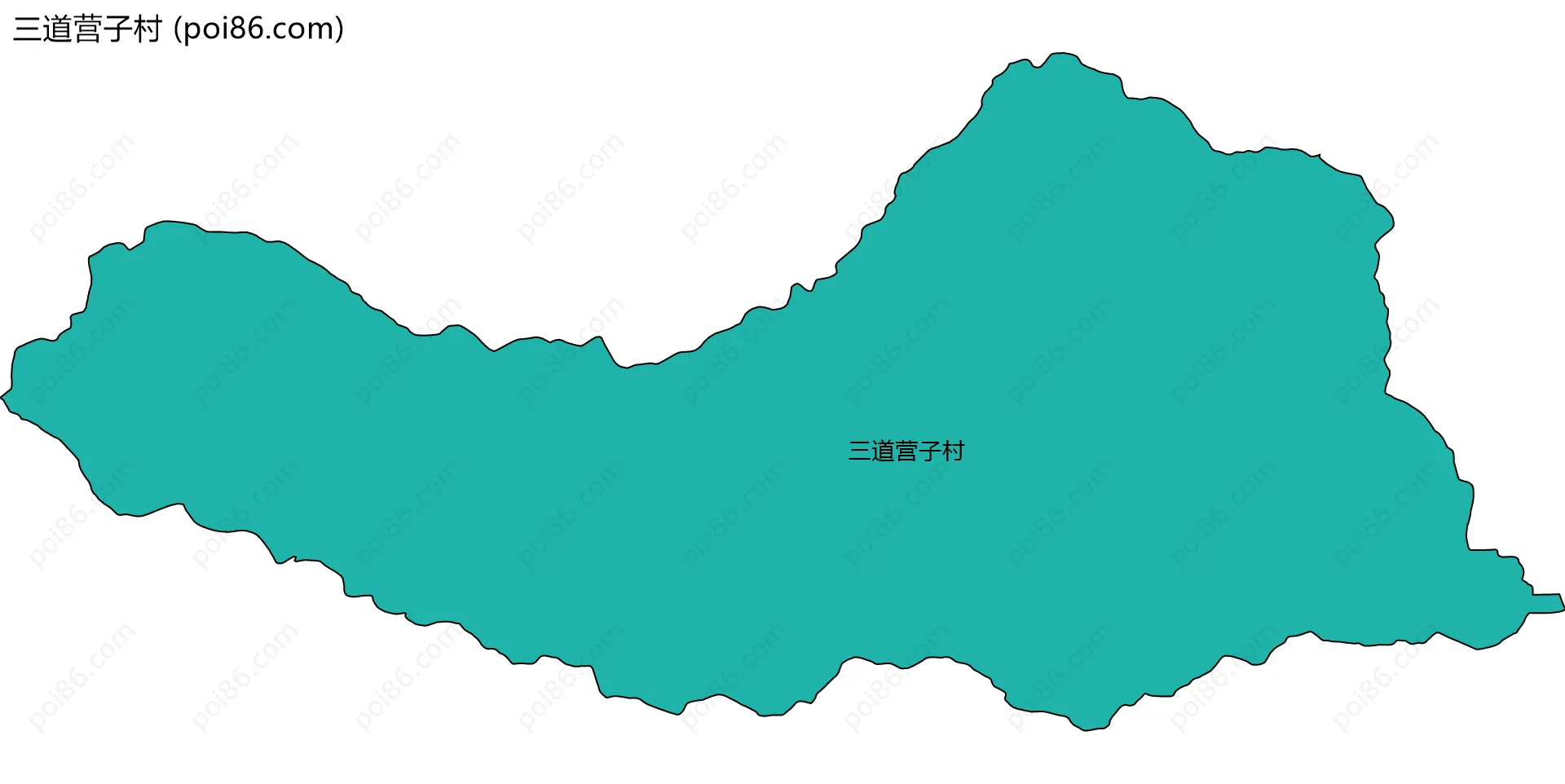 三道营子村边界地图