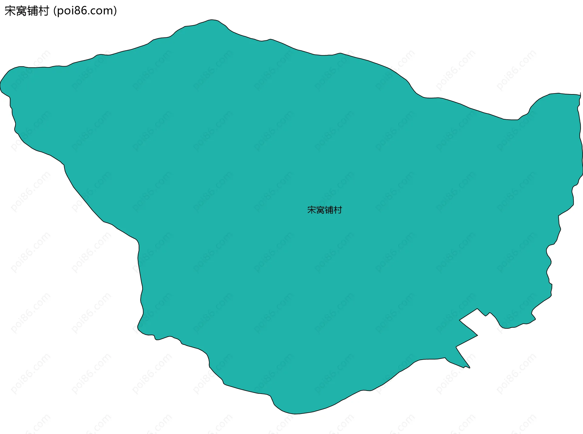 宋窝铺村边界地图