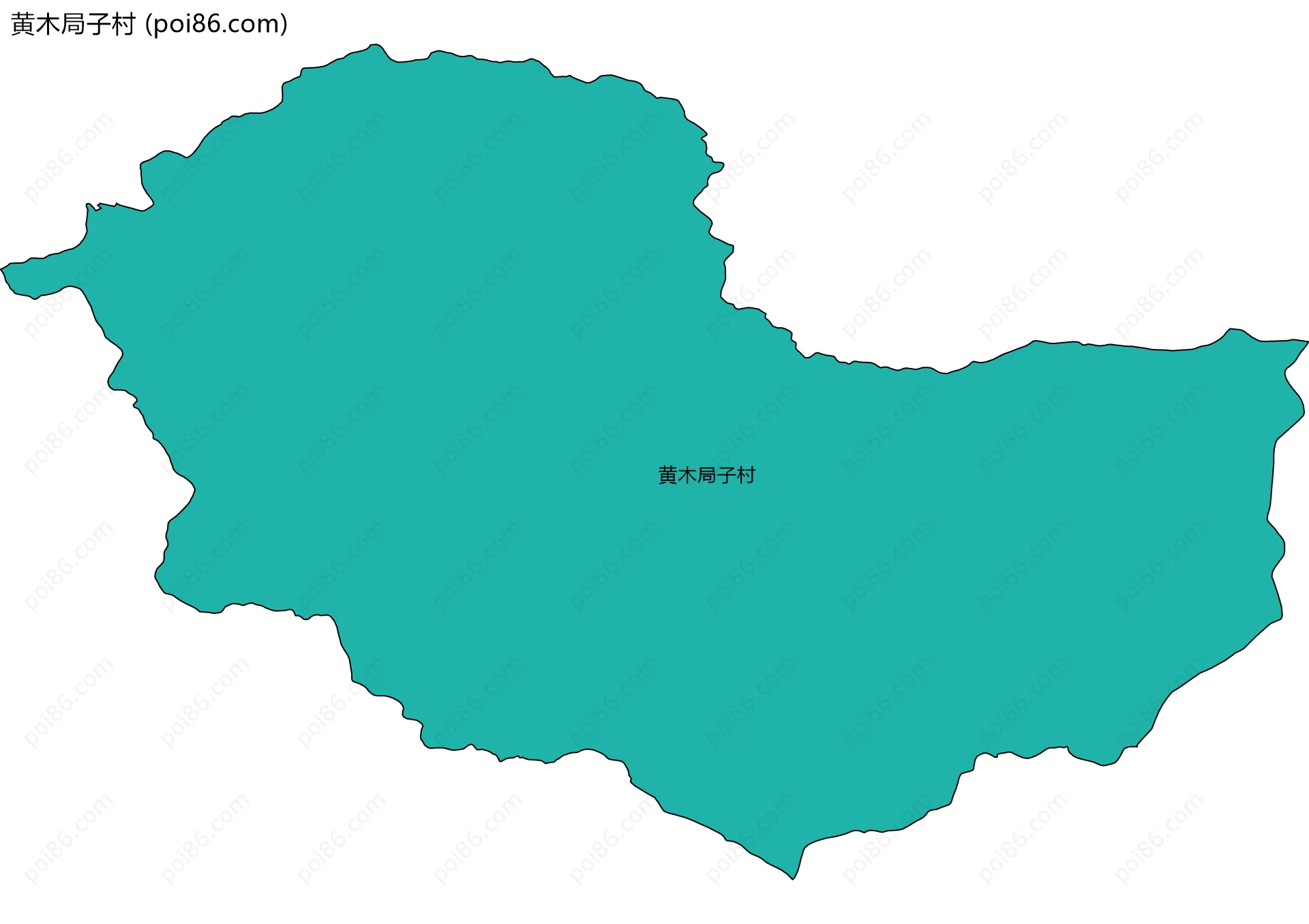 黄木局子村边界地图