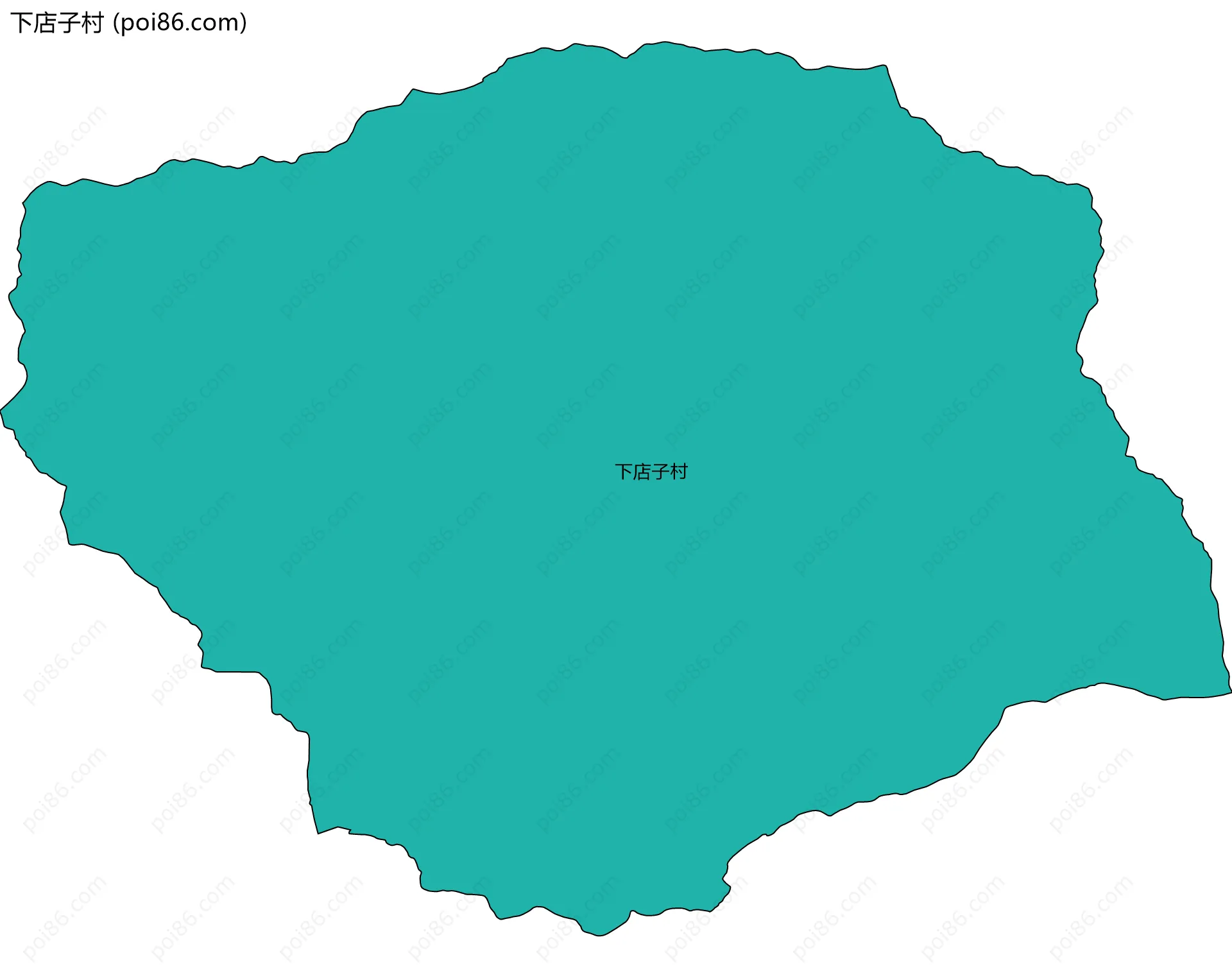 下店子村边界地图