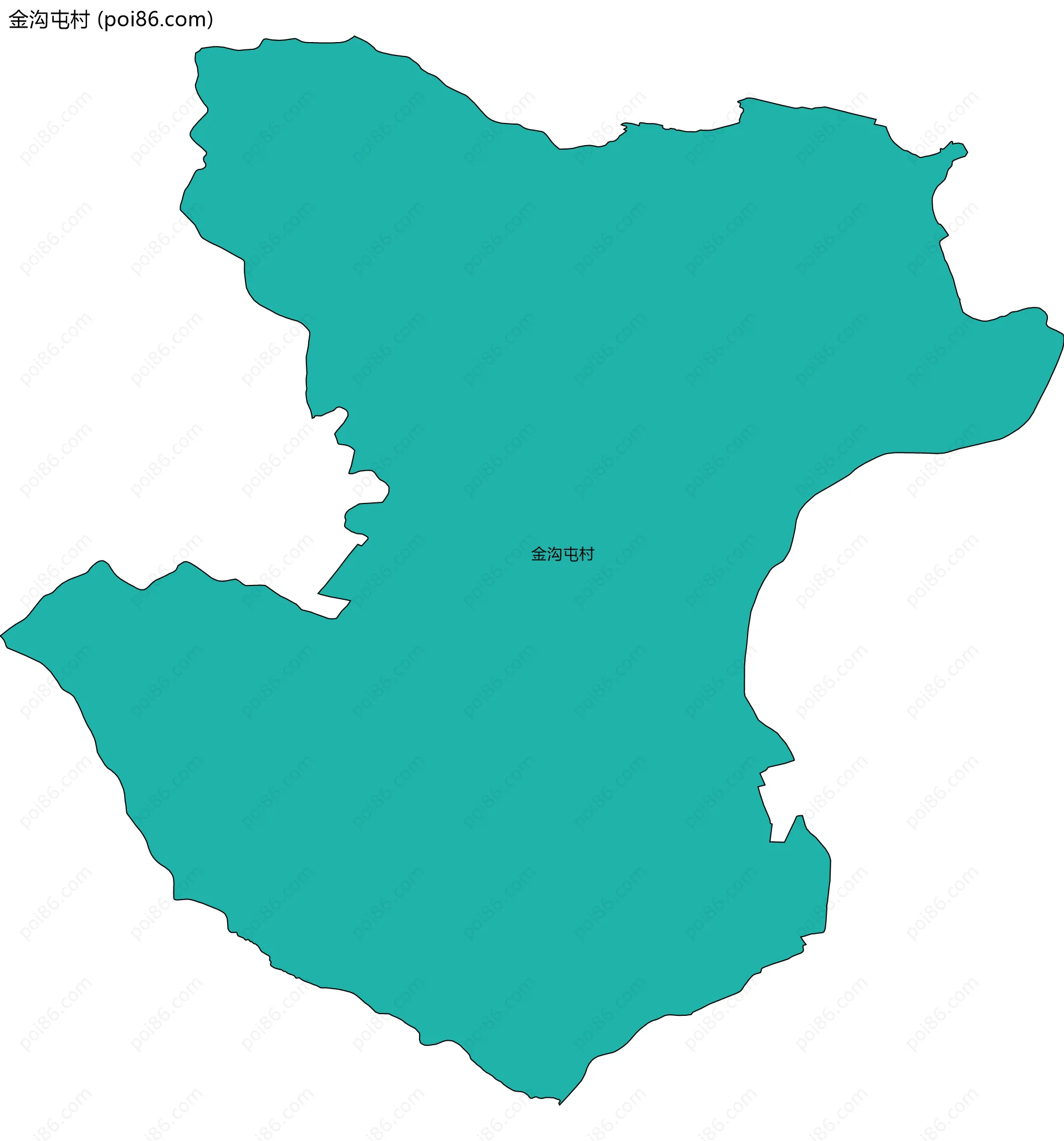 金沟屯村边界地图