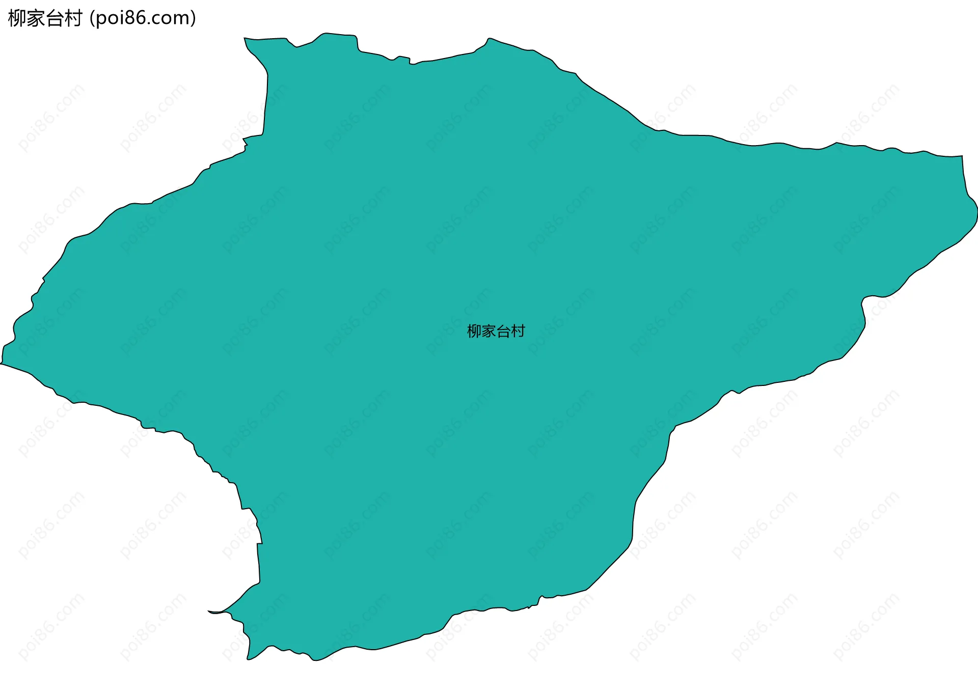 柳家台村边界地图