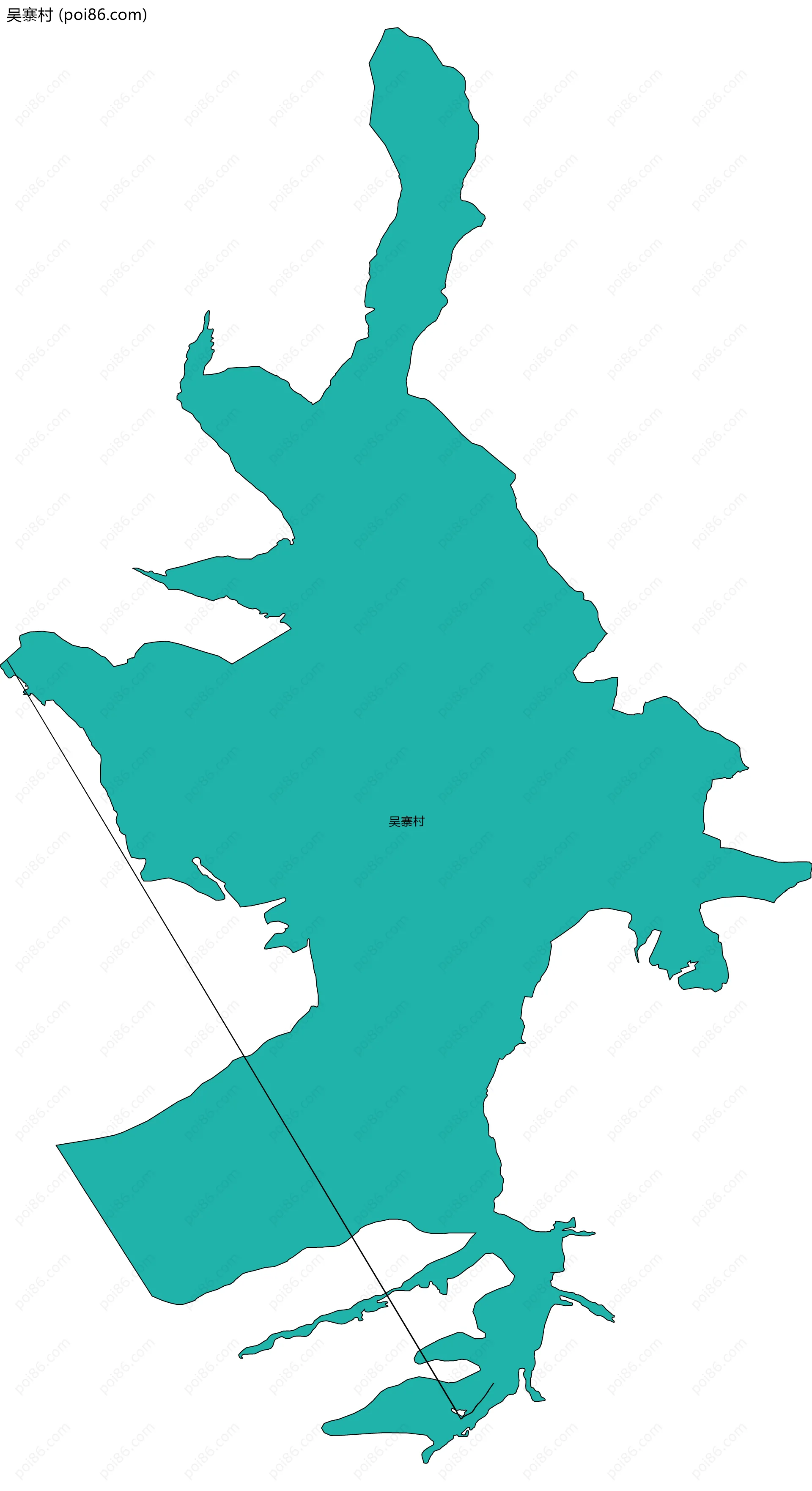 吴寨村边界地图
