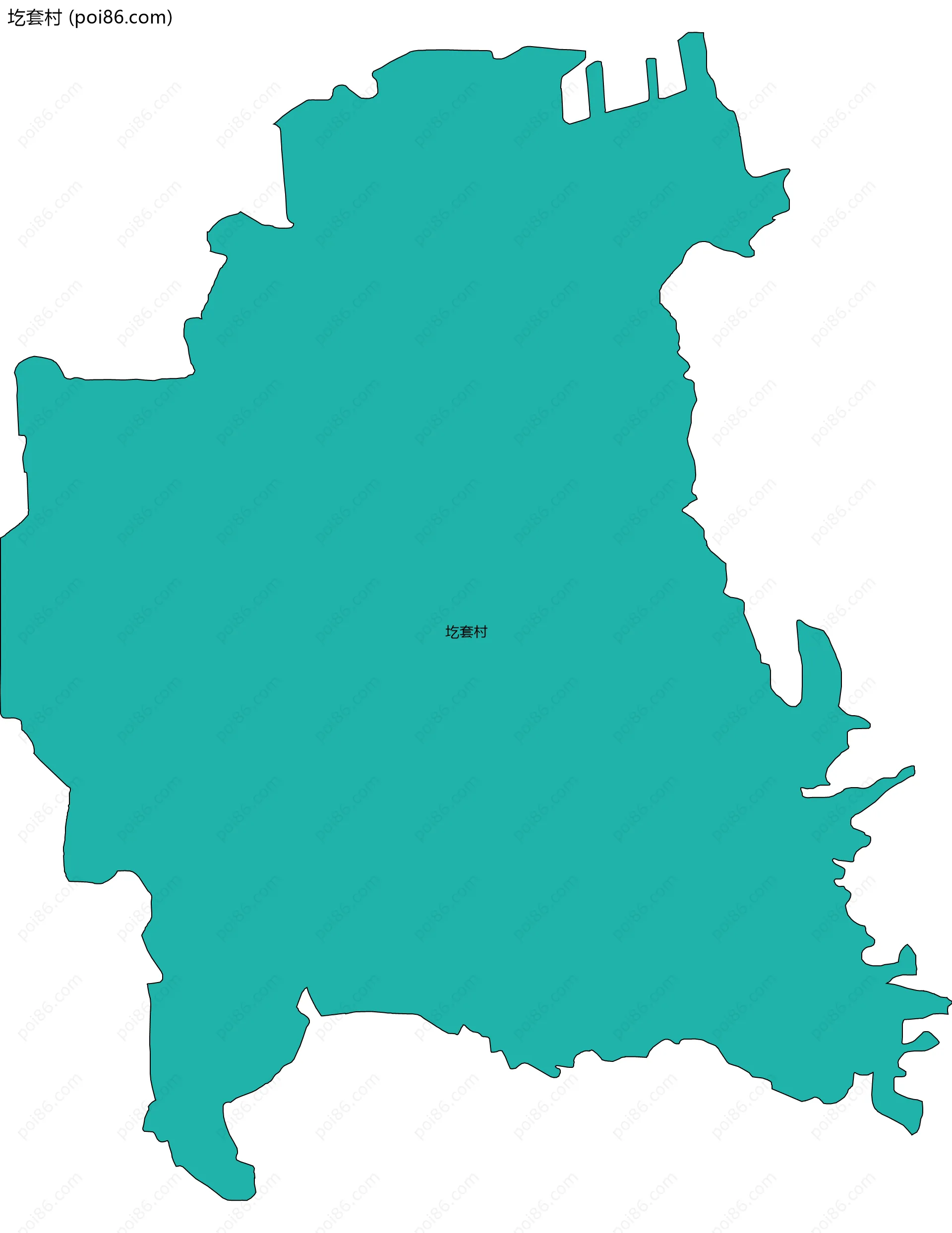 圪套村边界地图