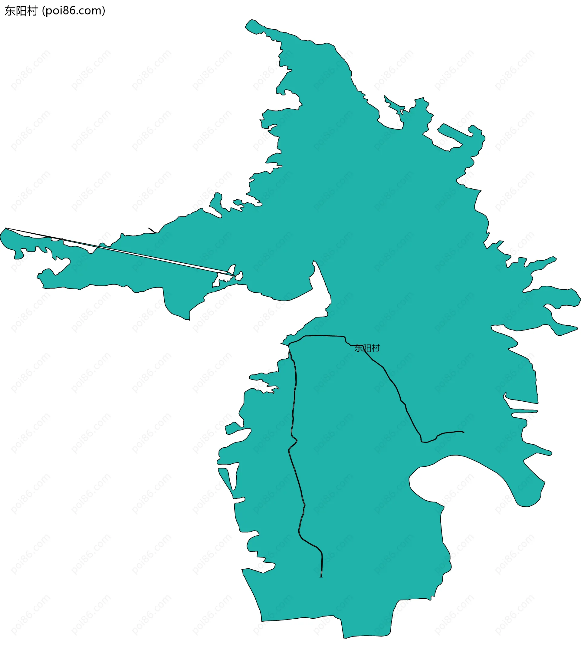 东阳村边界地图