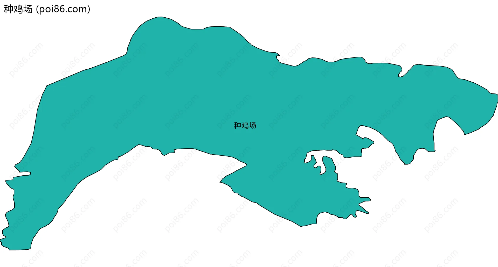 种鸡场边界地图