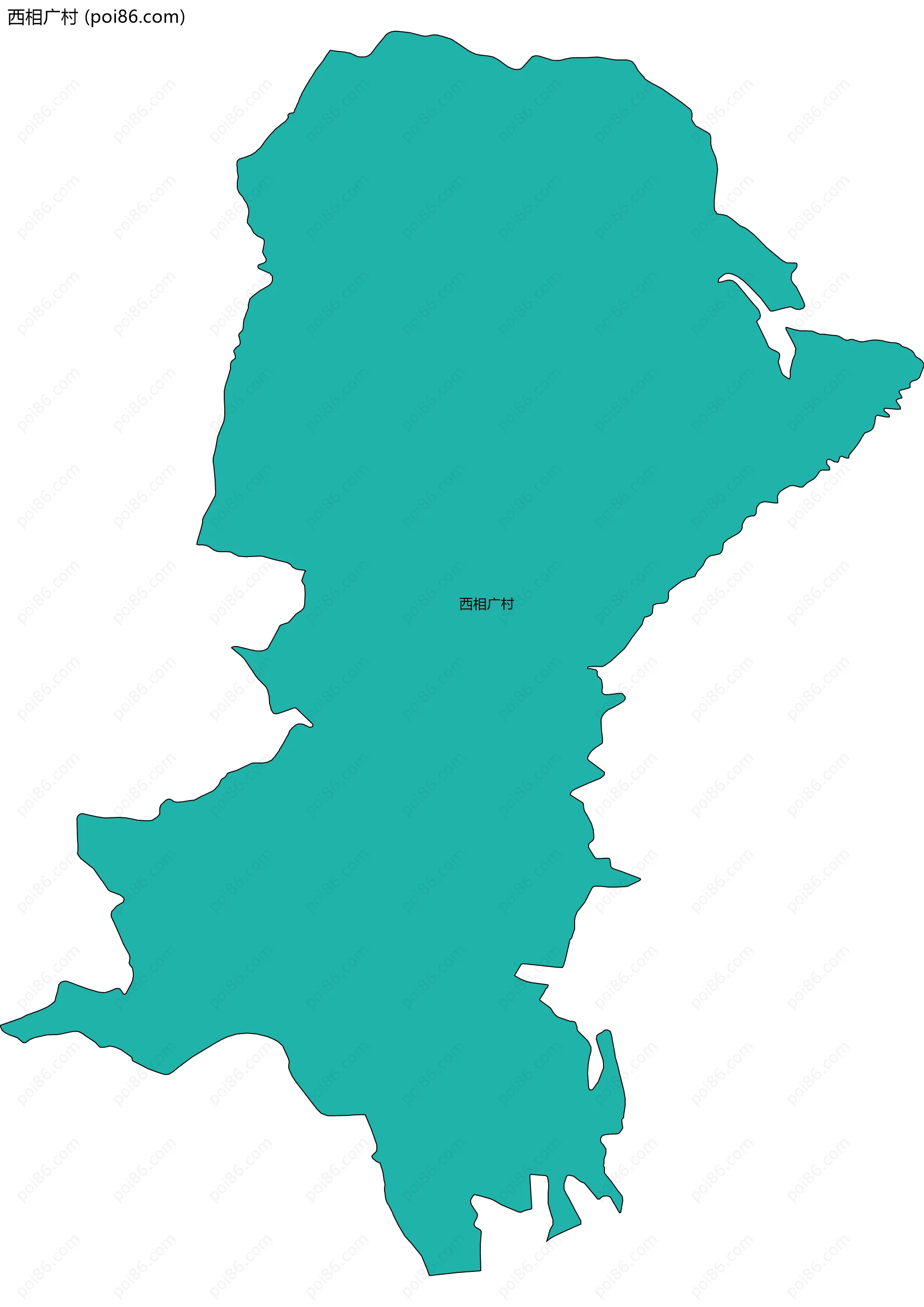 西相广村边界地图