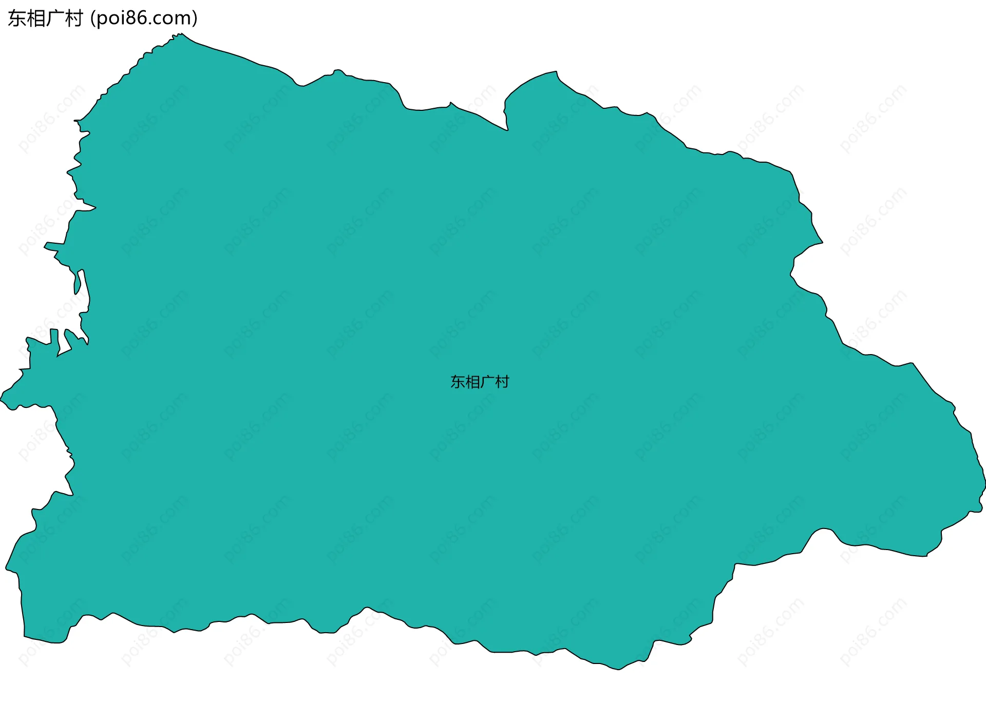 东相广村边界地图