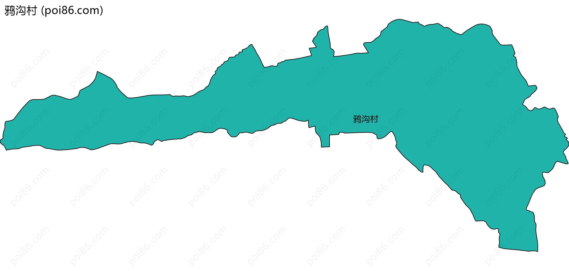 鸦沟村边界地图