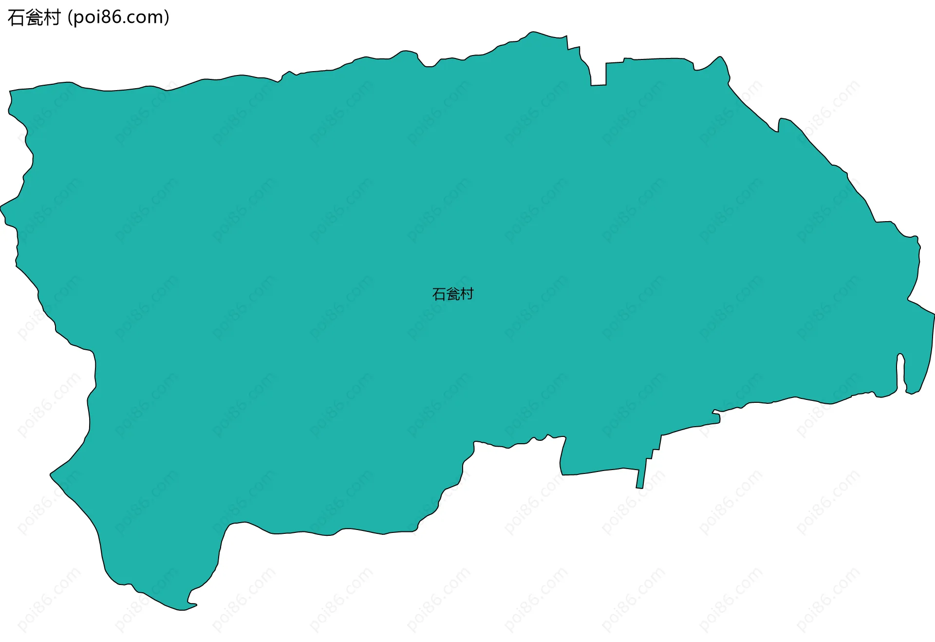 石瓮村边界地图
