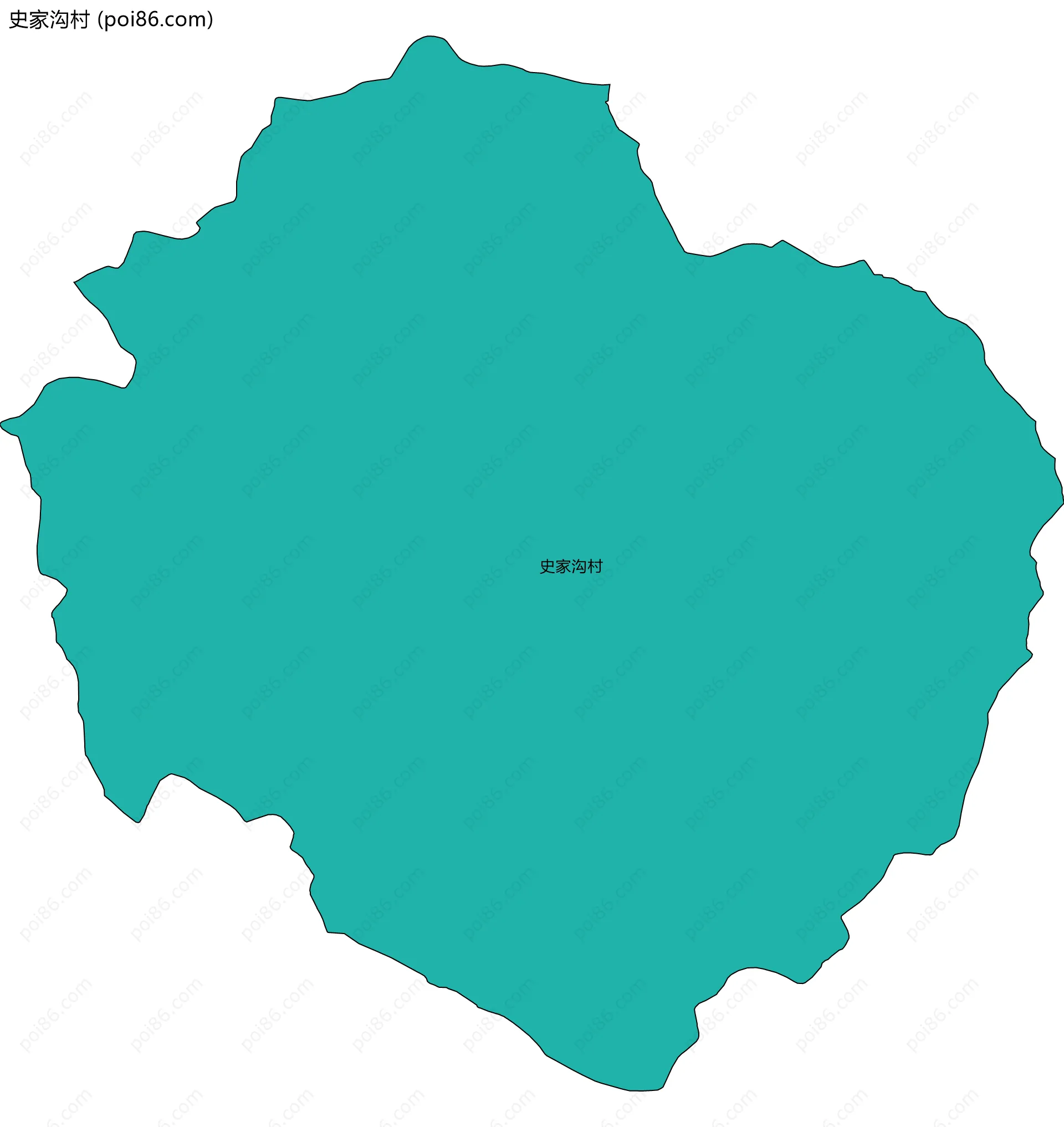 史家沟村边界地图