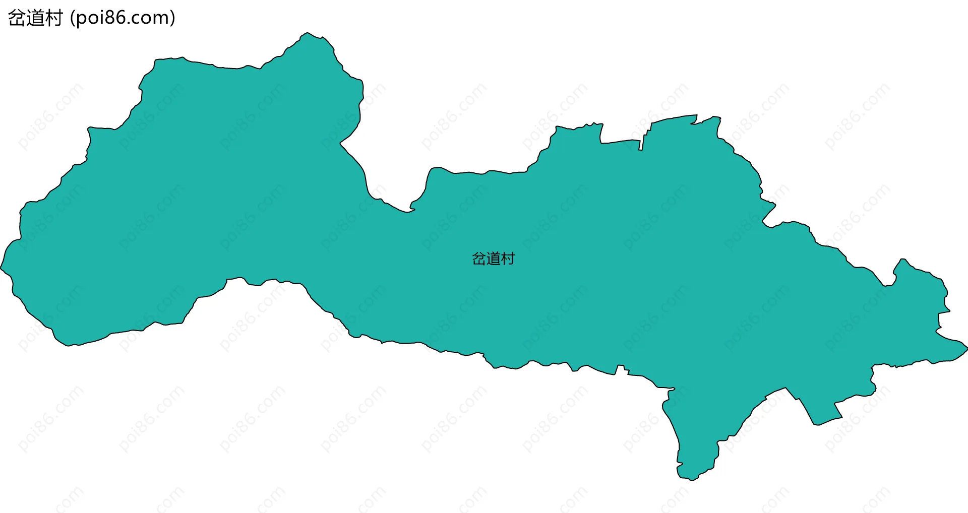 岔道村边界地图