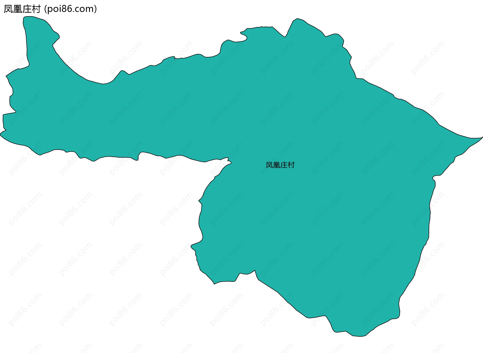 凤凰庄村边界地图