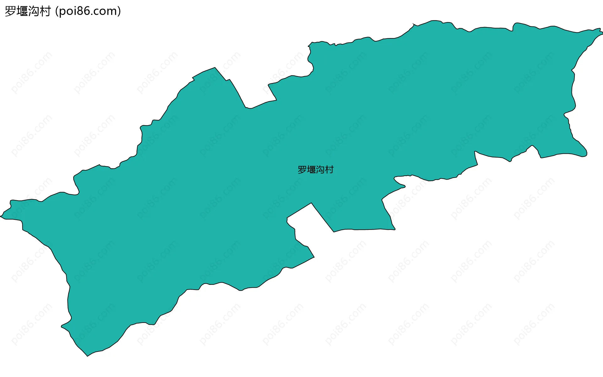 罗堰沟村边界地图