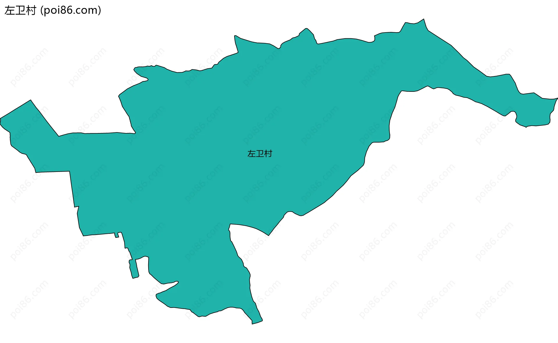 左卫村边界地图