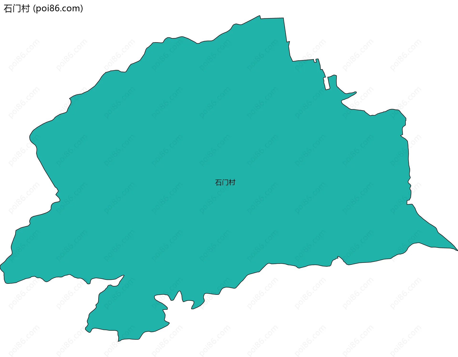 石门村边界地图
