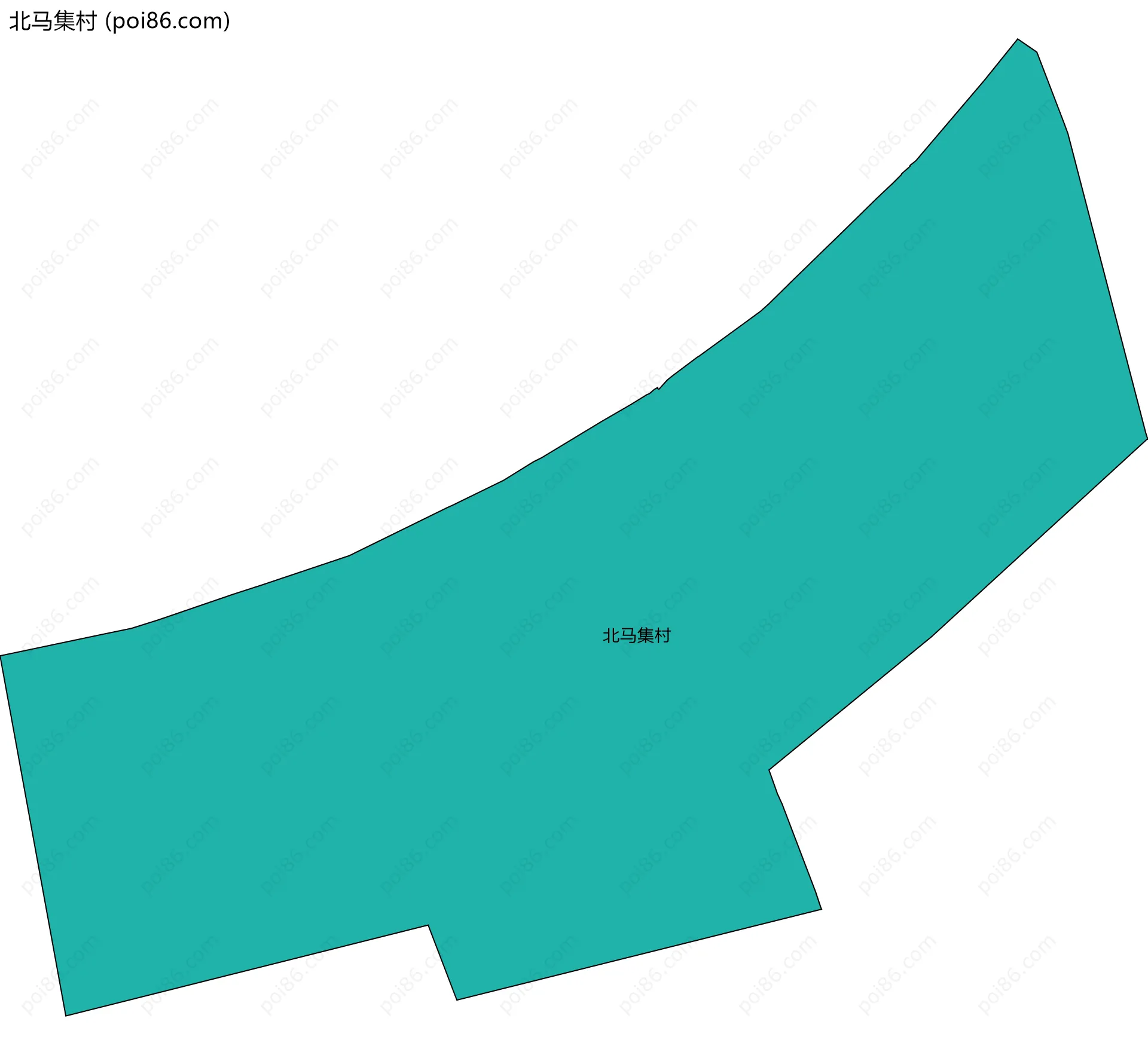 北马集村边界地图