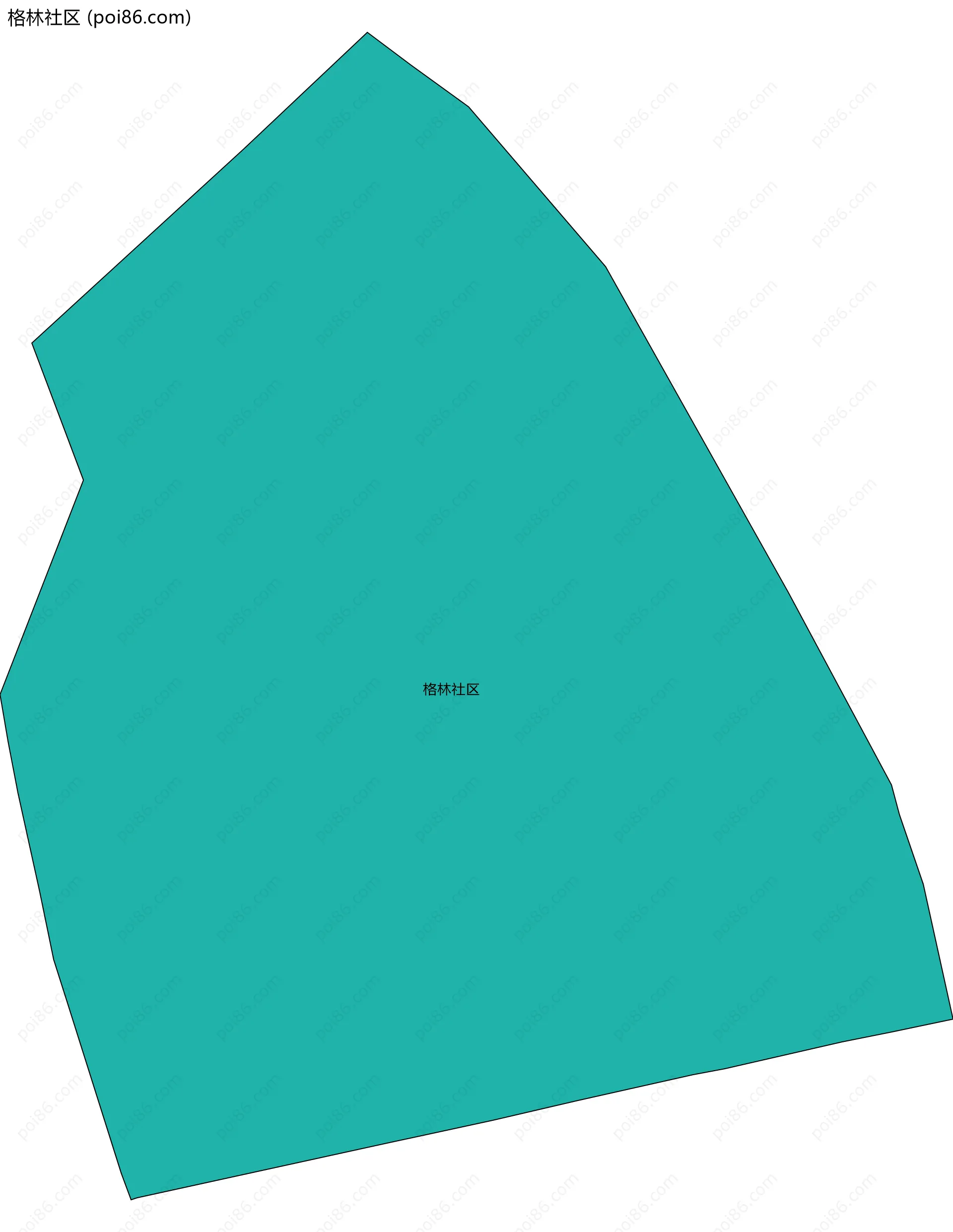 格林社区边界地图