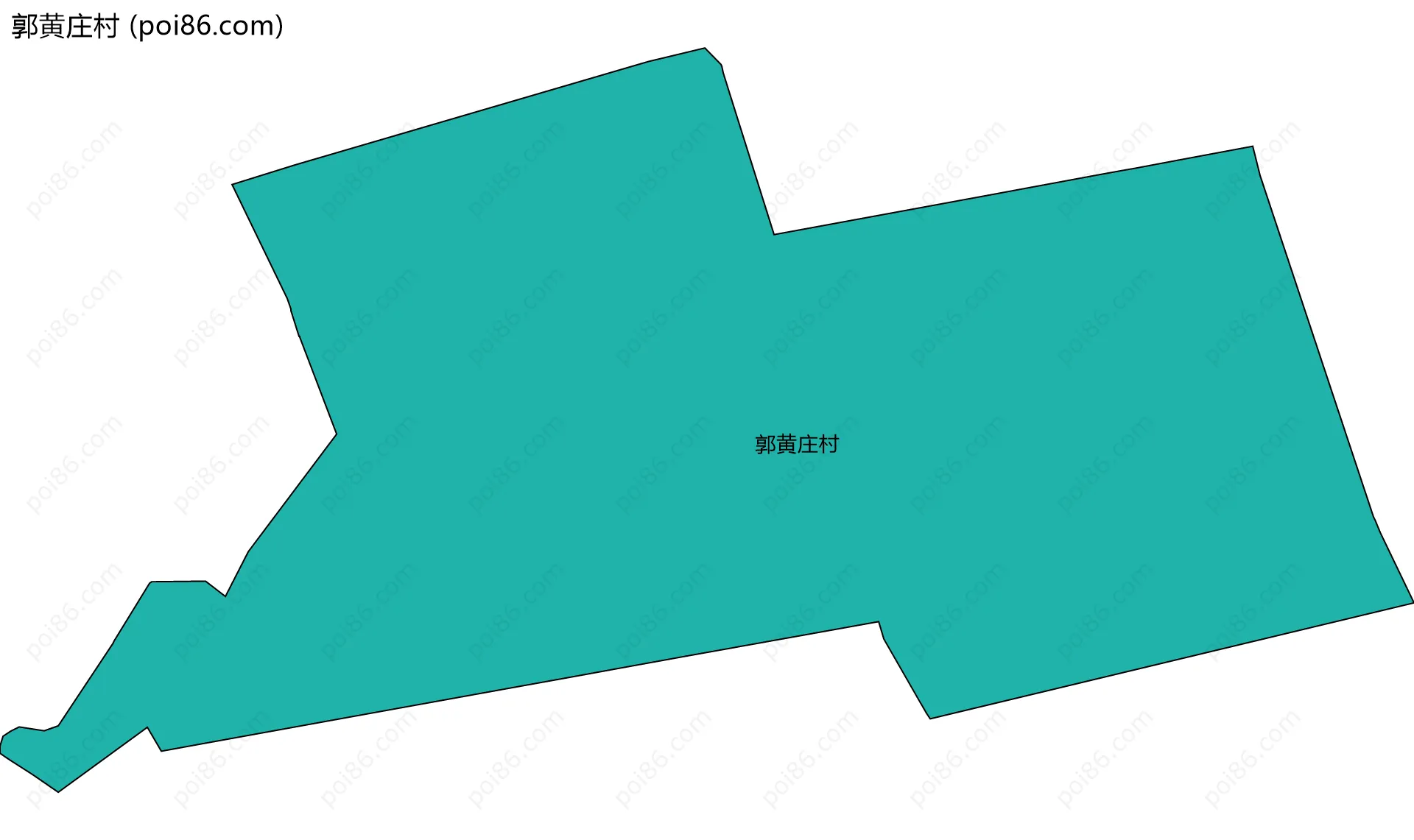 郭黄庄村边界地图