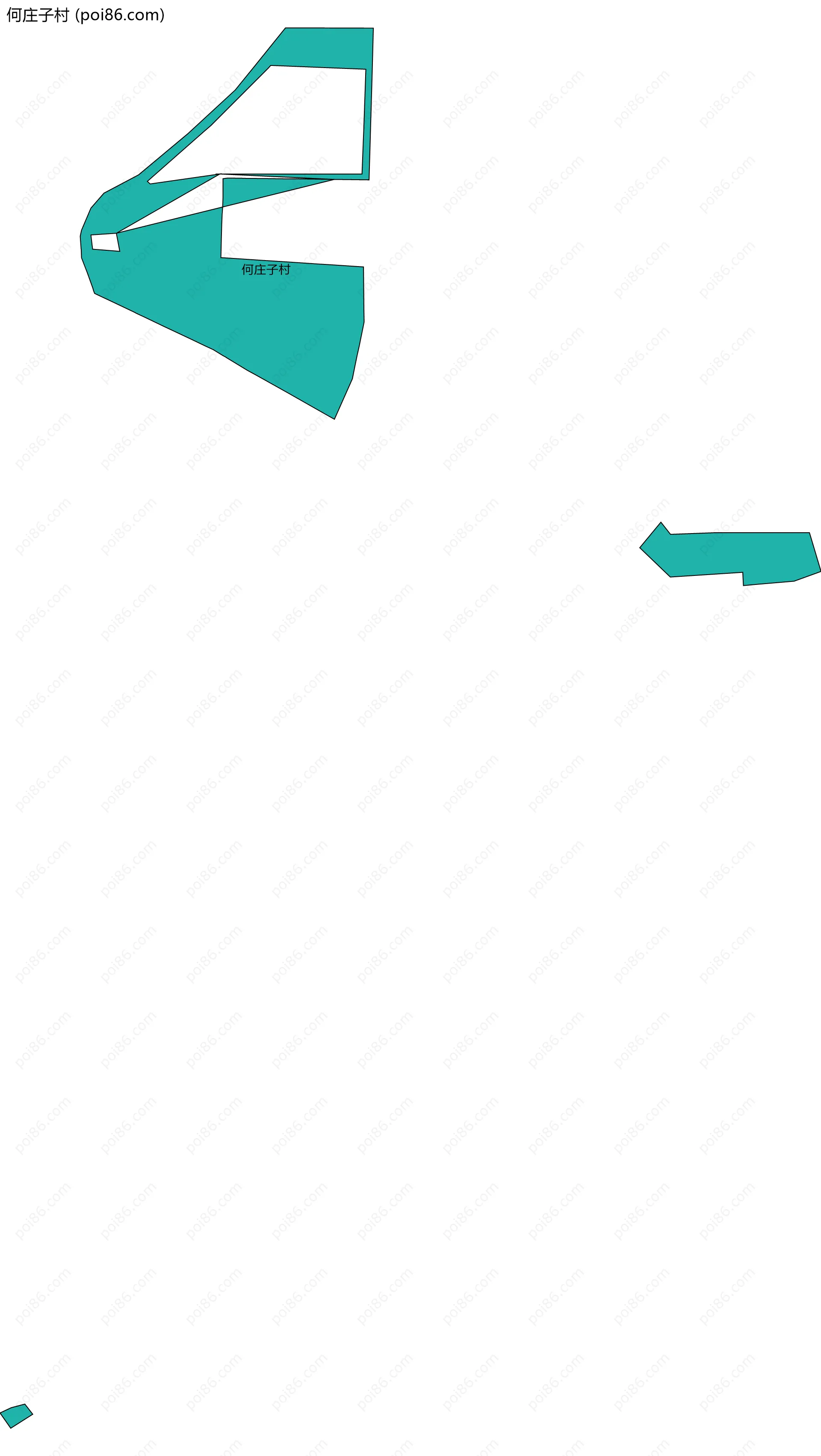 何庄子村边界地图