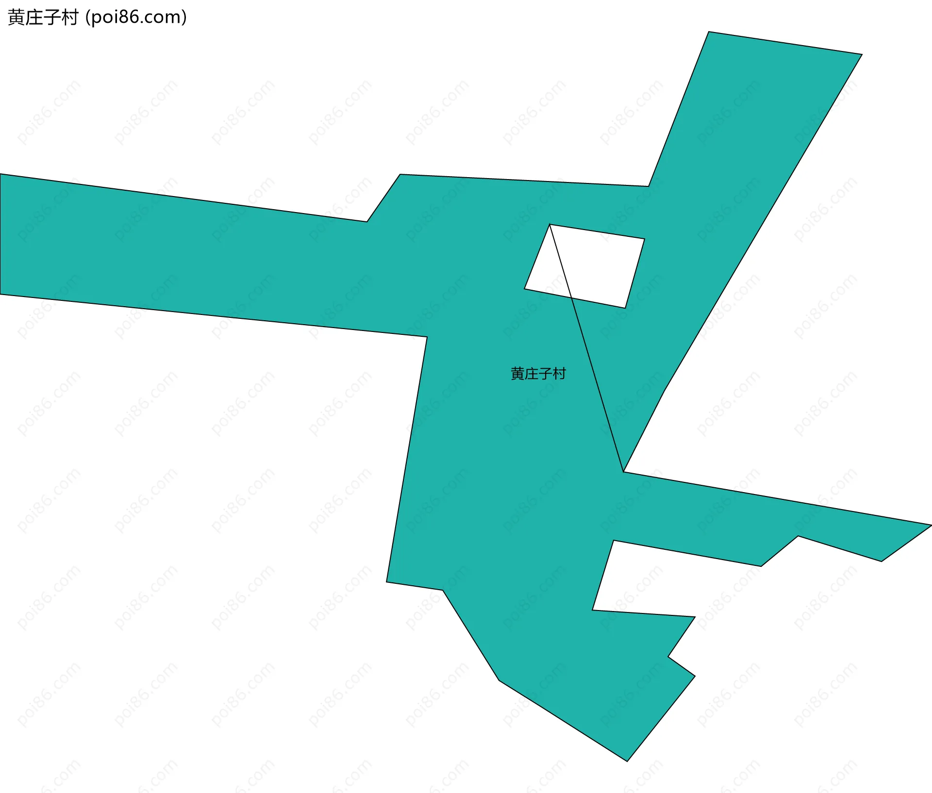 黄庄子村边界地图