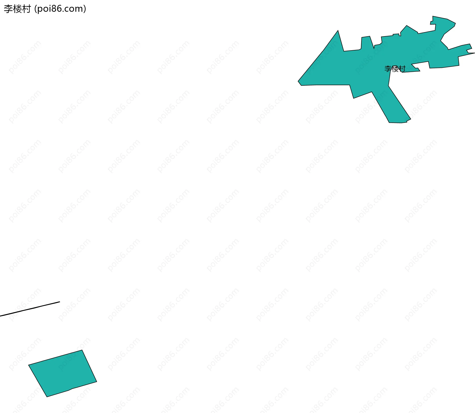 李楼村边界地图