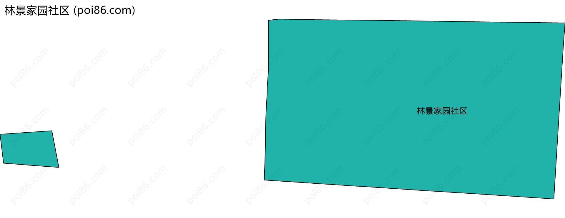 林景家园社区边界地图