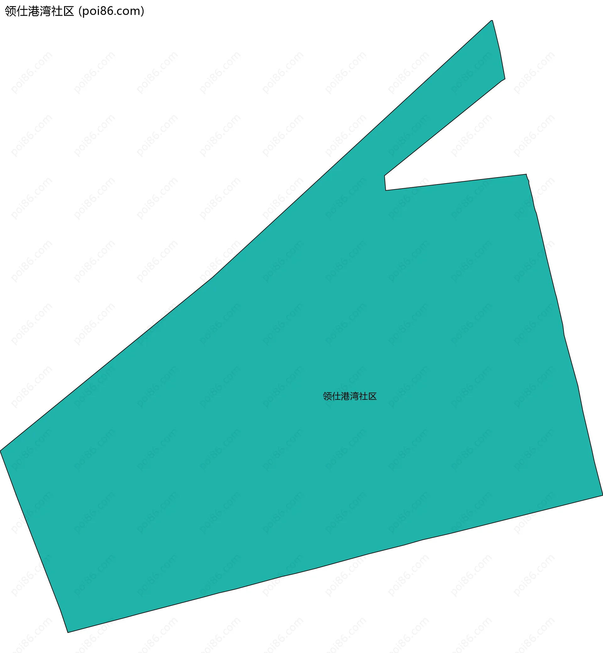领仕港湾社区边界地图
