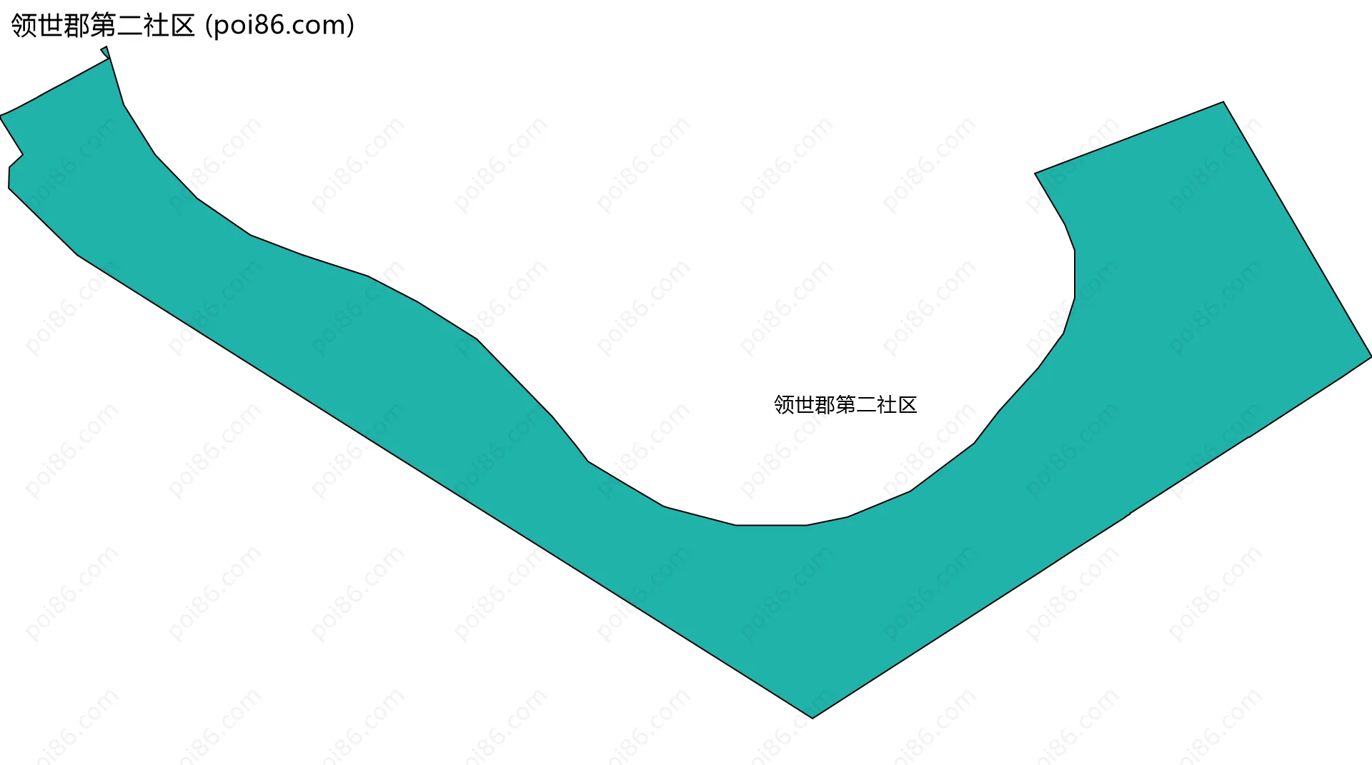 领世郡第二社区边界地图