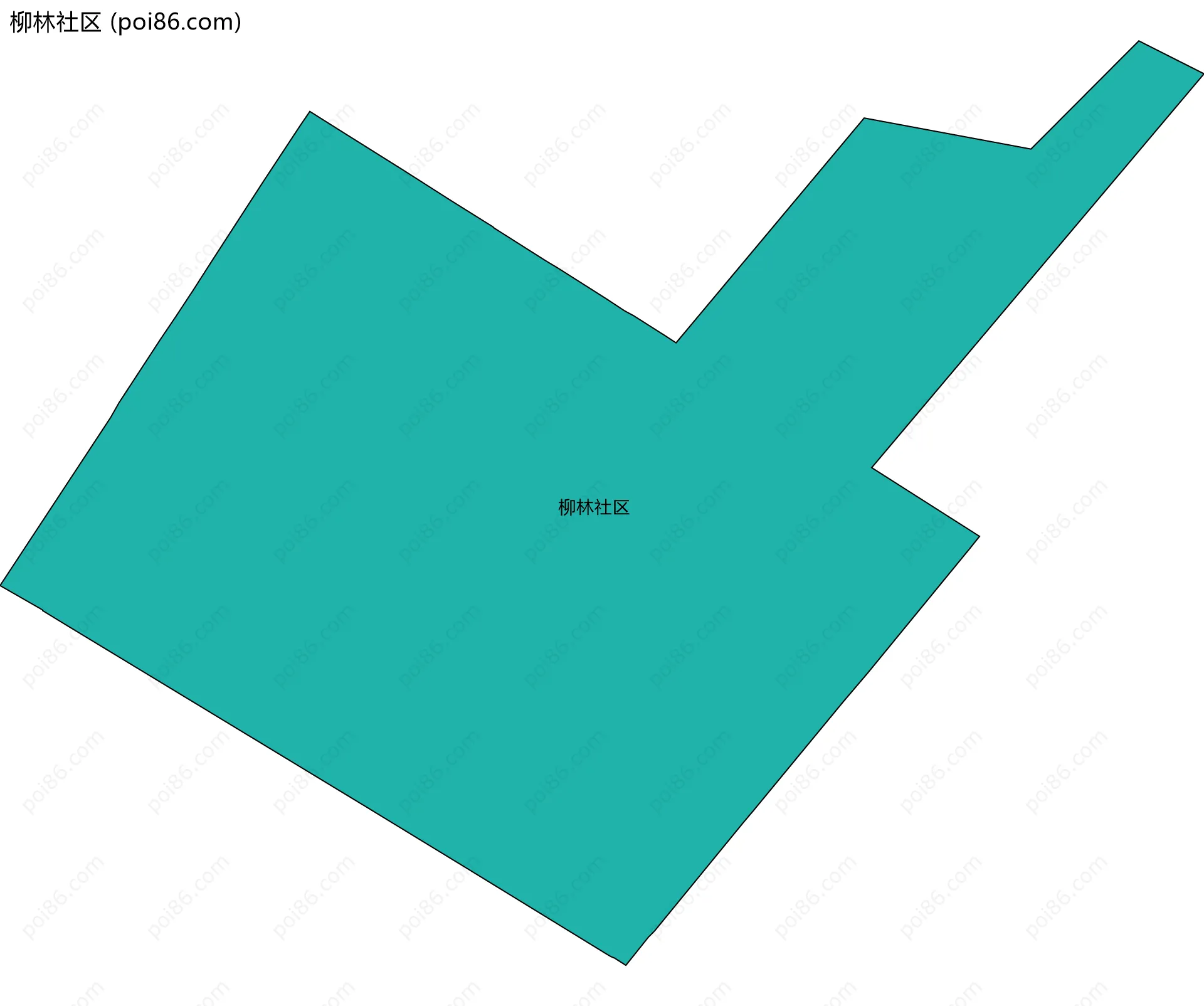 柳林社区边界地图