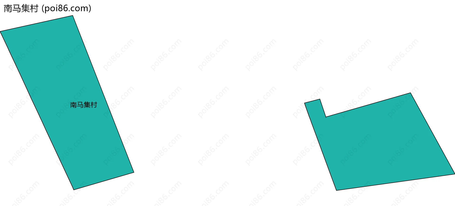 南马集村边界地图