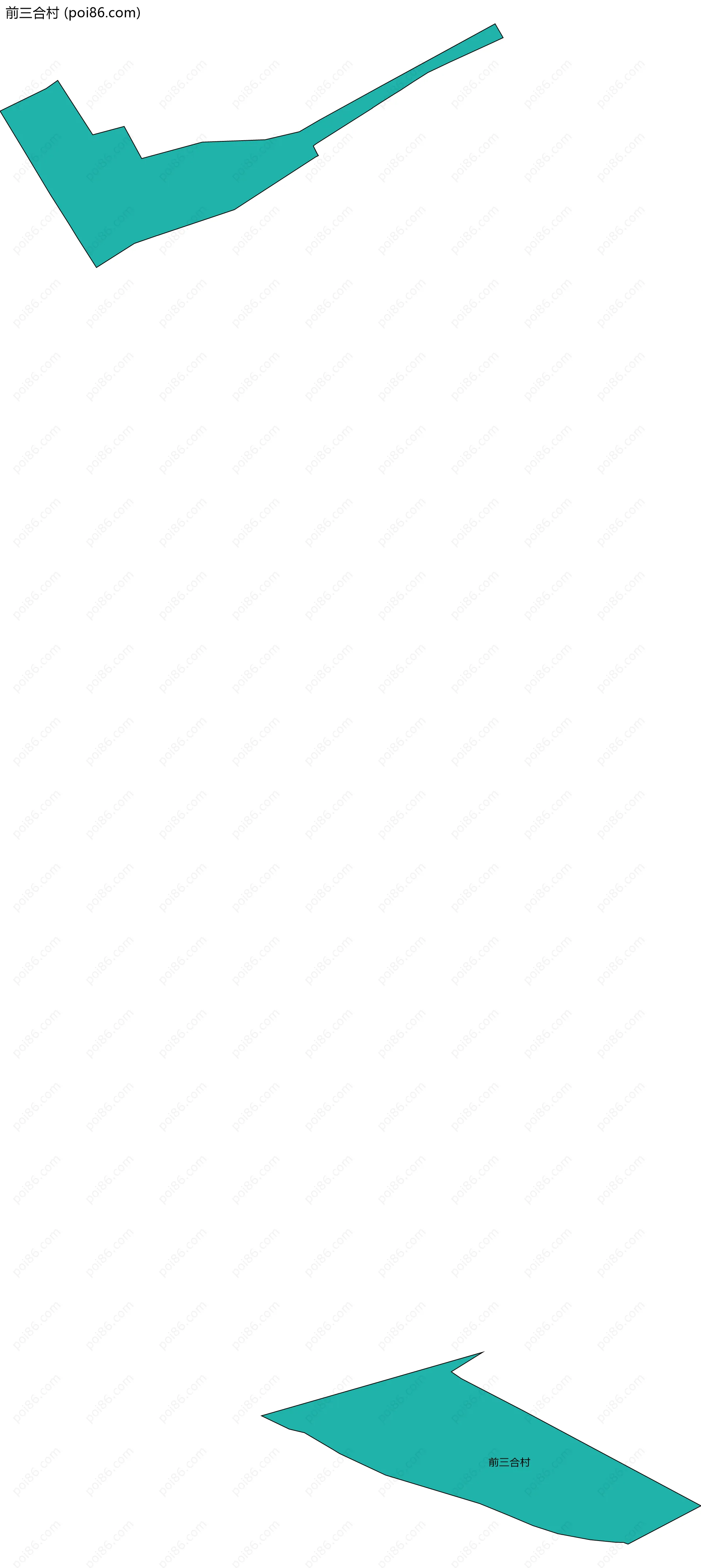 前三合村边界地图