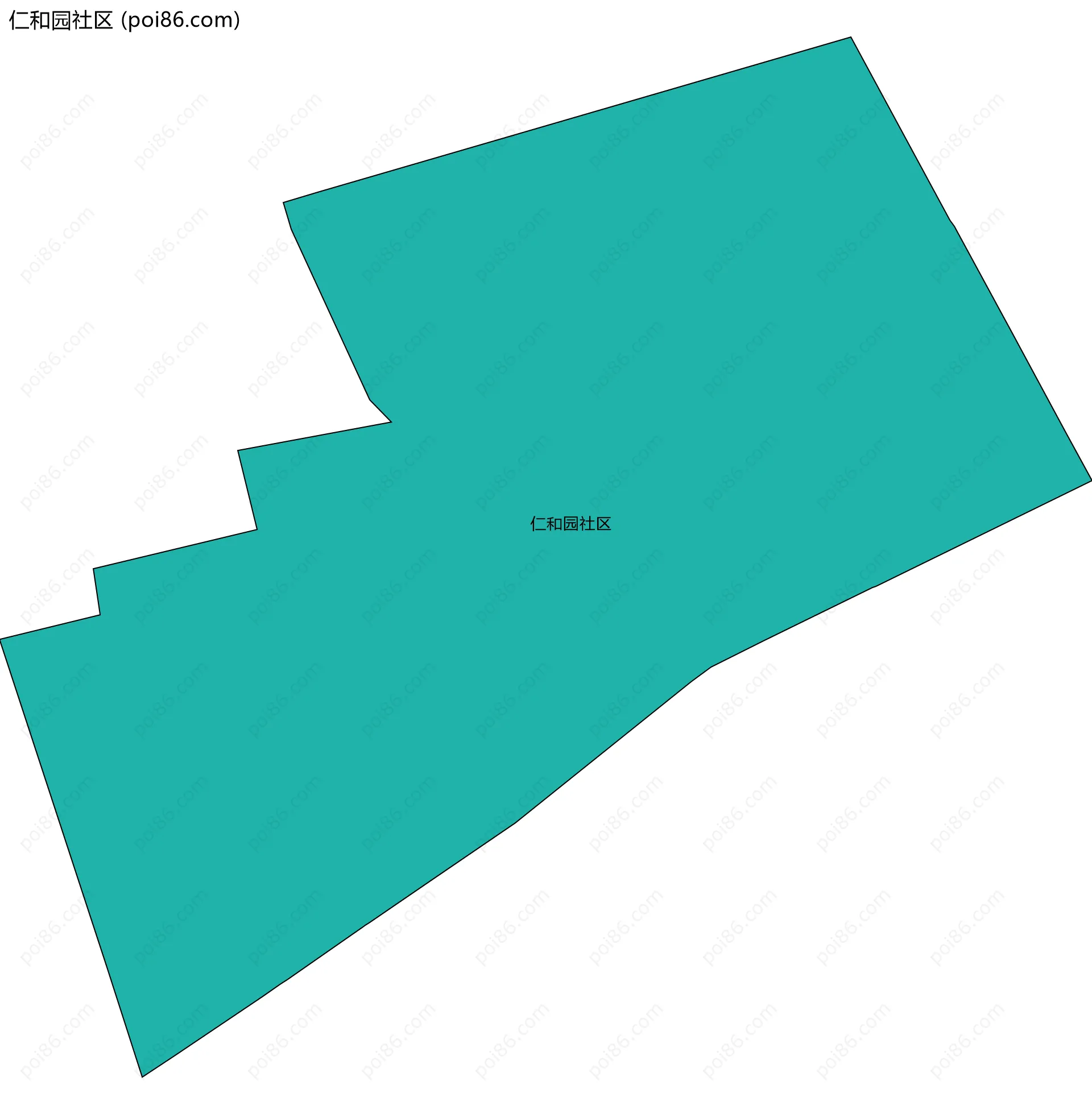 仁和园社区边界地图