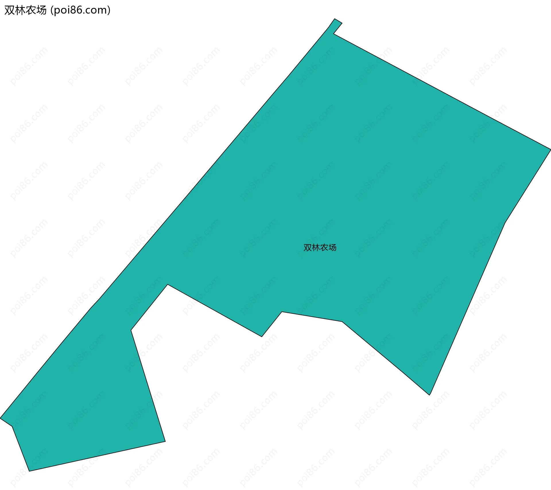 双林农场边界地图